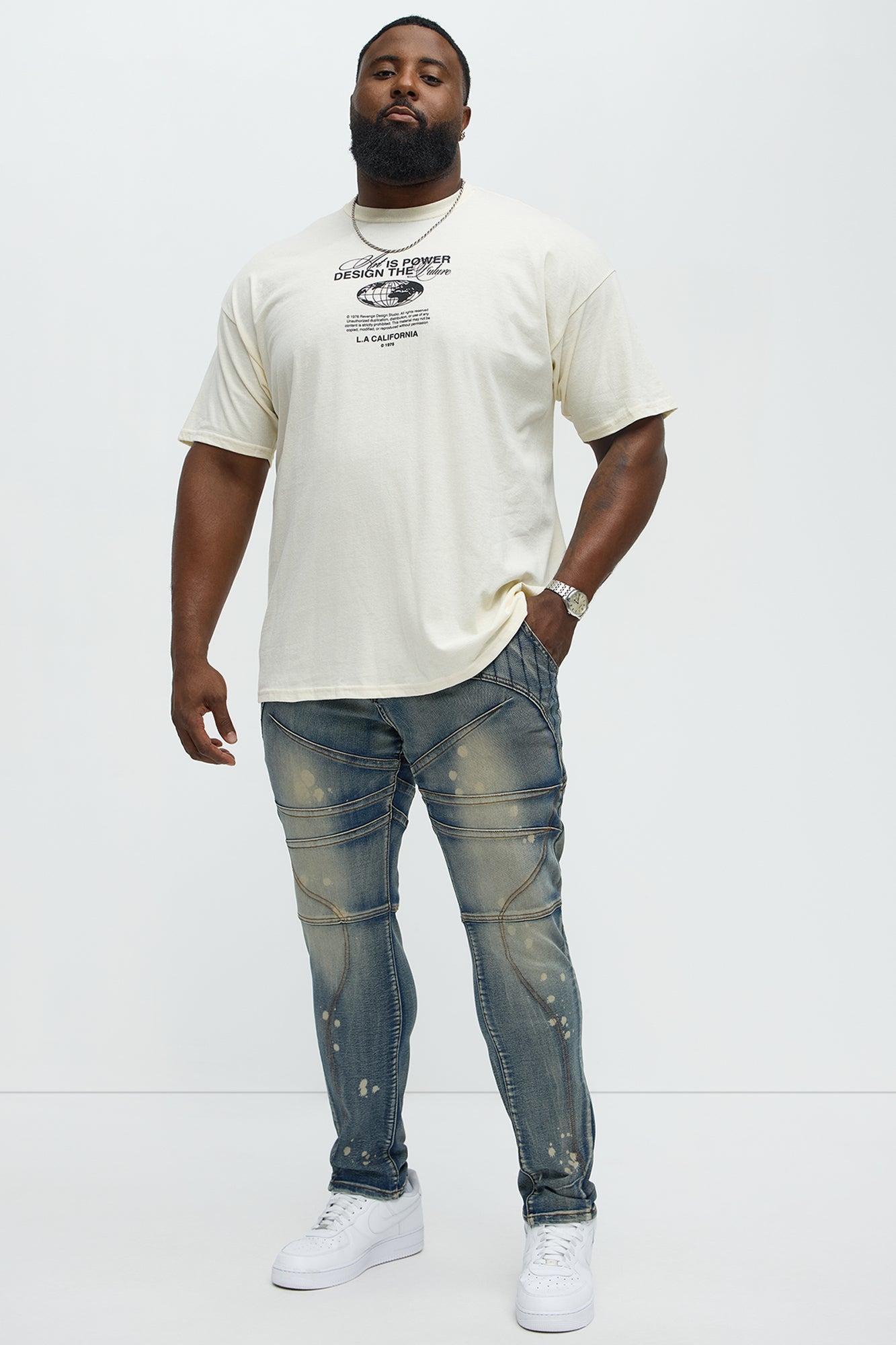 Art Is Powerful Short Sleeve Tee - Natural - Image 6