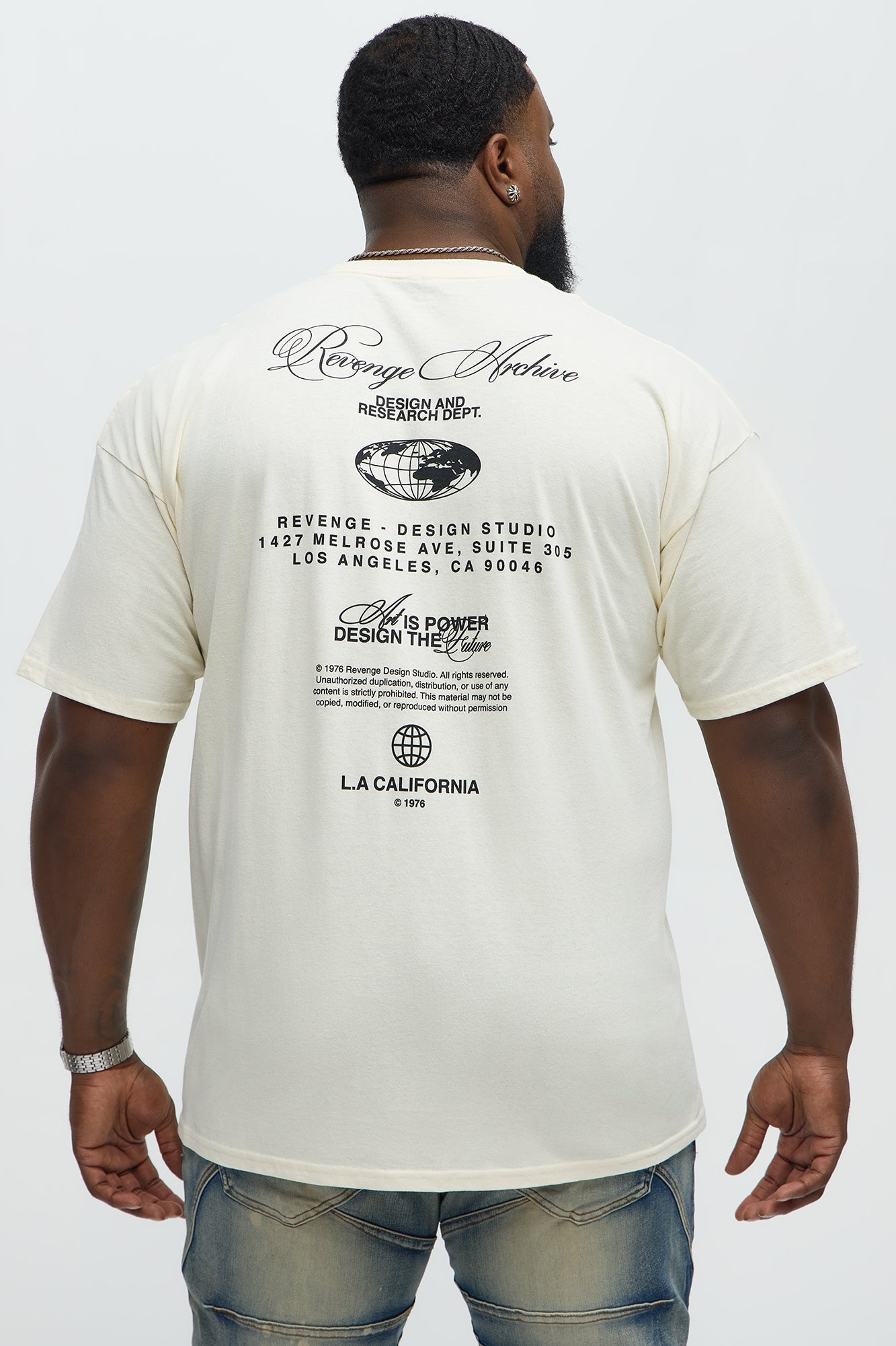 Art Is Powerful Short Sleeve Tee - Natural - Image 8
