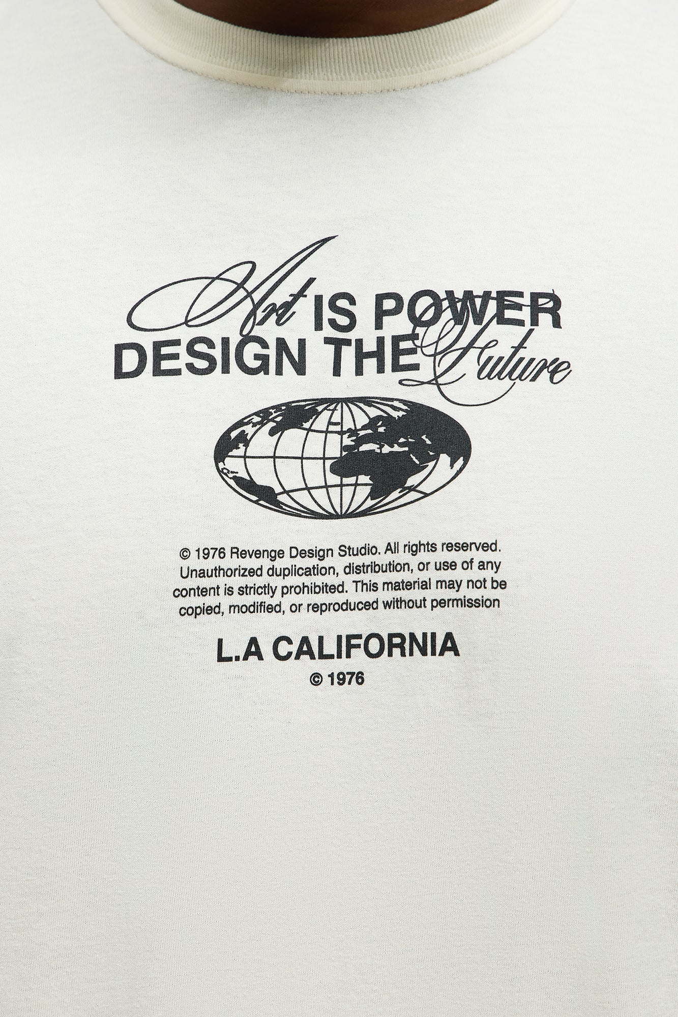 Art Is Powerful Short Sleeve Tee - Natural - Image 7