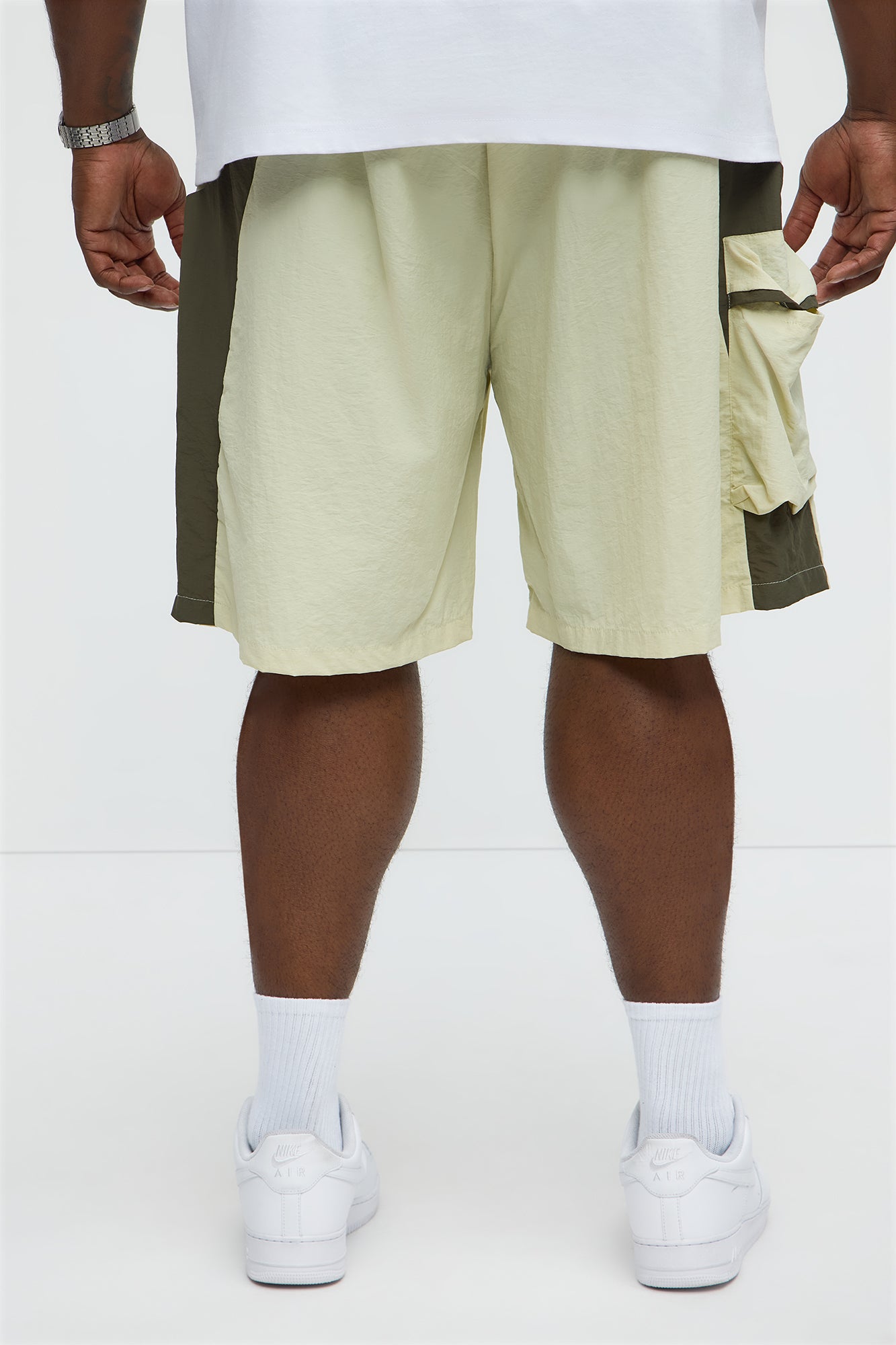 Side With Me Zipper Nylon Short - White/combo - Image 10