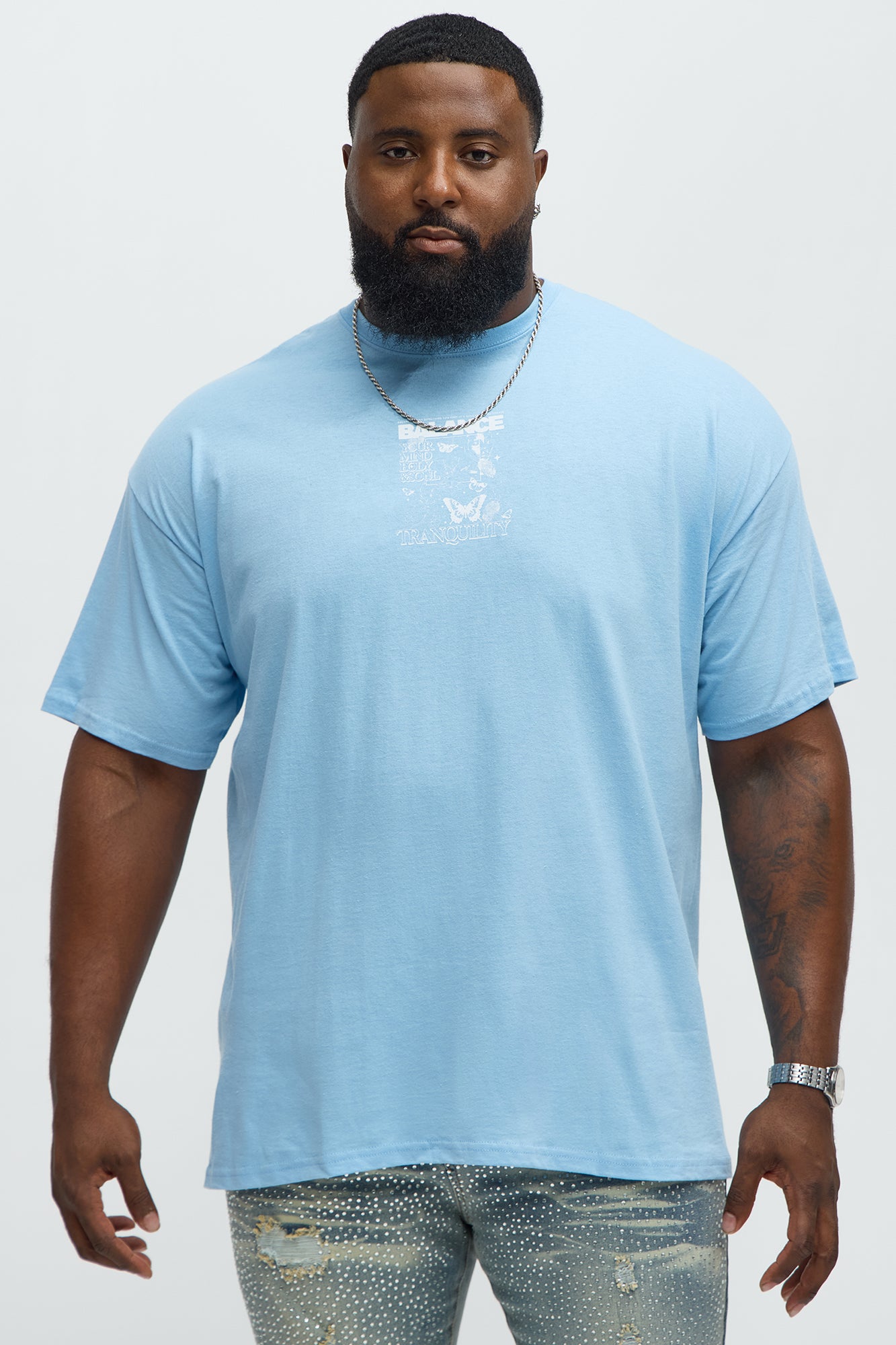 Balance Tranquility Short Sleeve Tee - Light Blue - Image 5