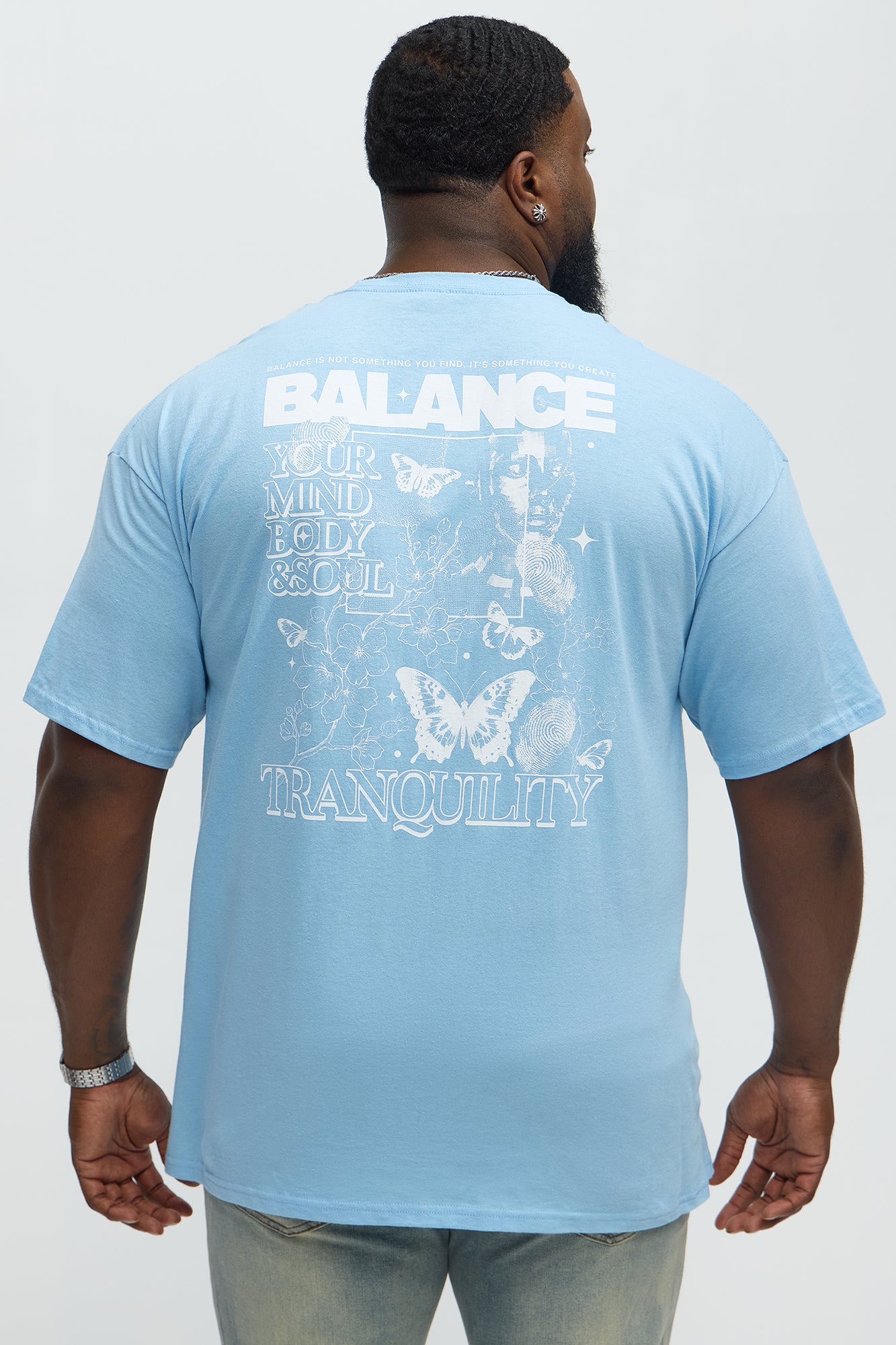 Balance Tranquility Short Sleeve Tee - Light Blue - Image 8