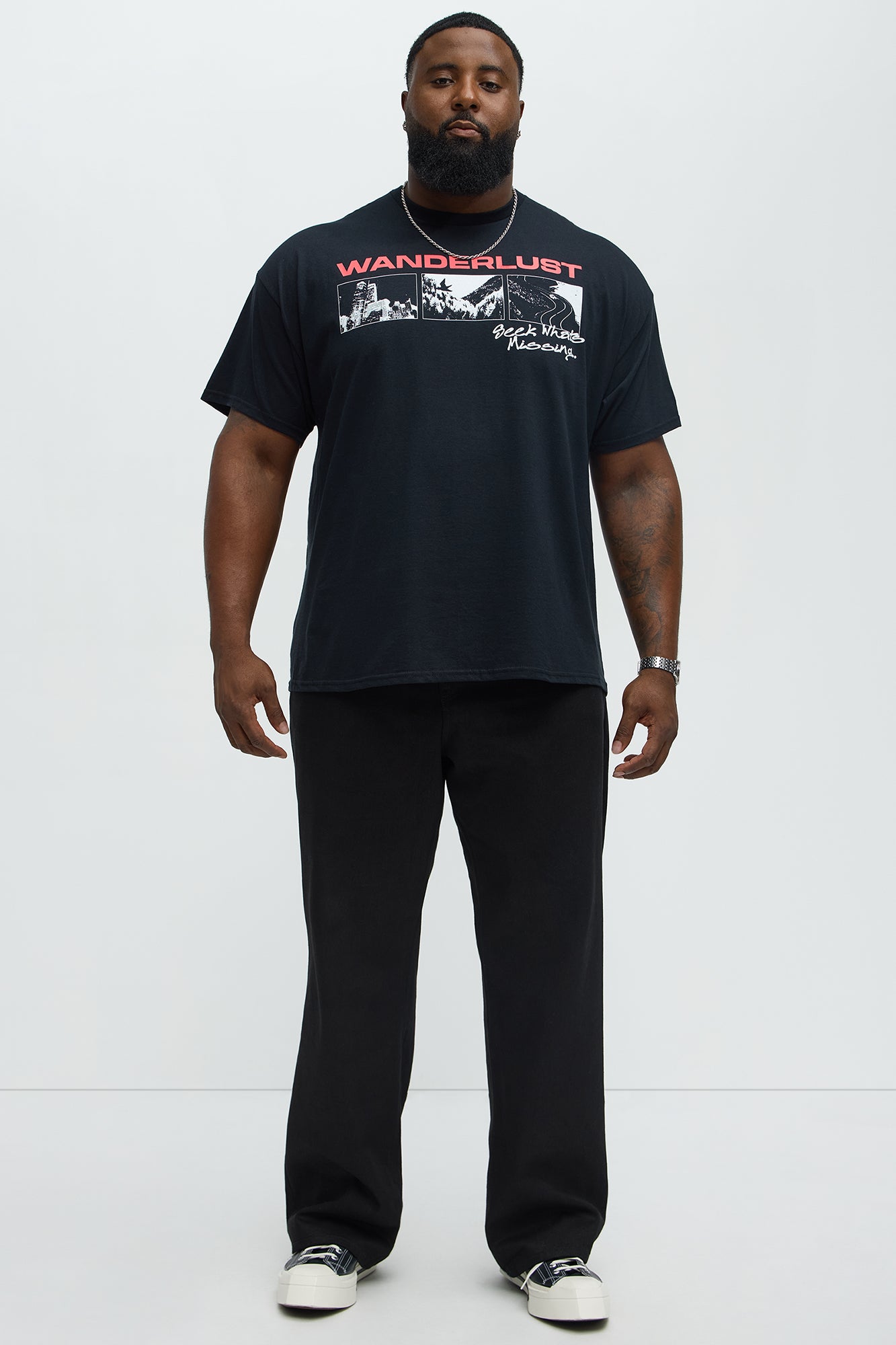 Wanderlust Seek What's Missing Short Sleeve Tee - Black - Image 5