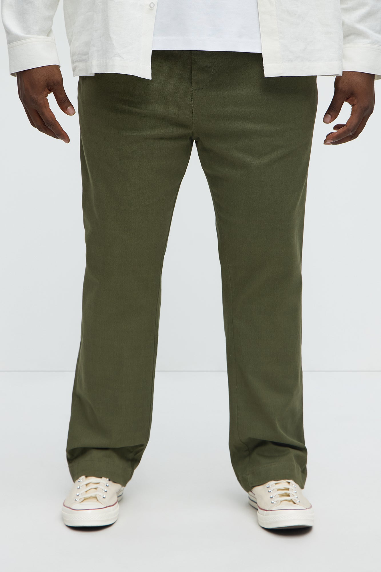 Zeke Straight Chino Pants - Olive - Image 6