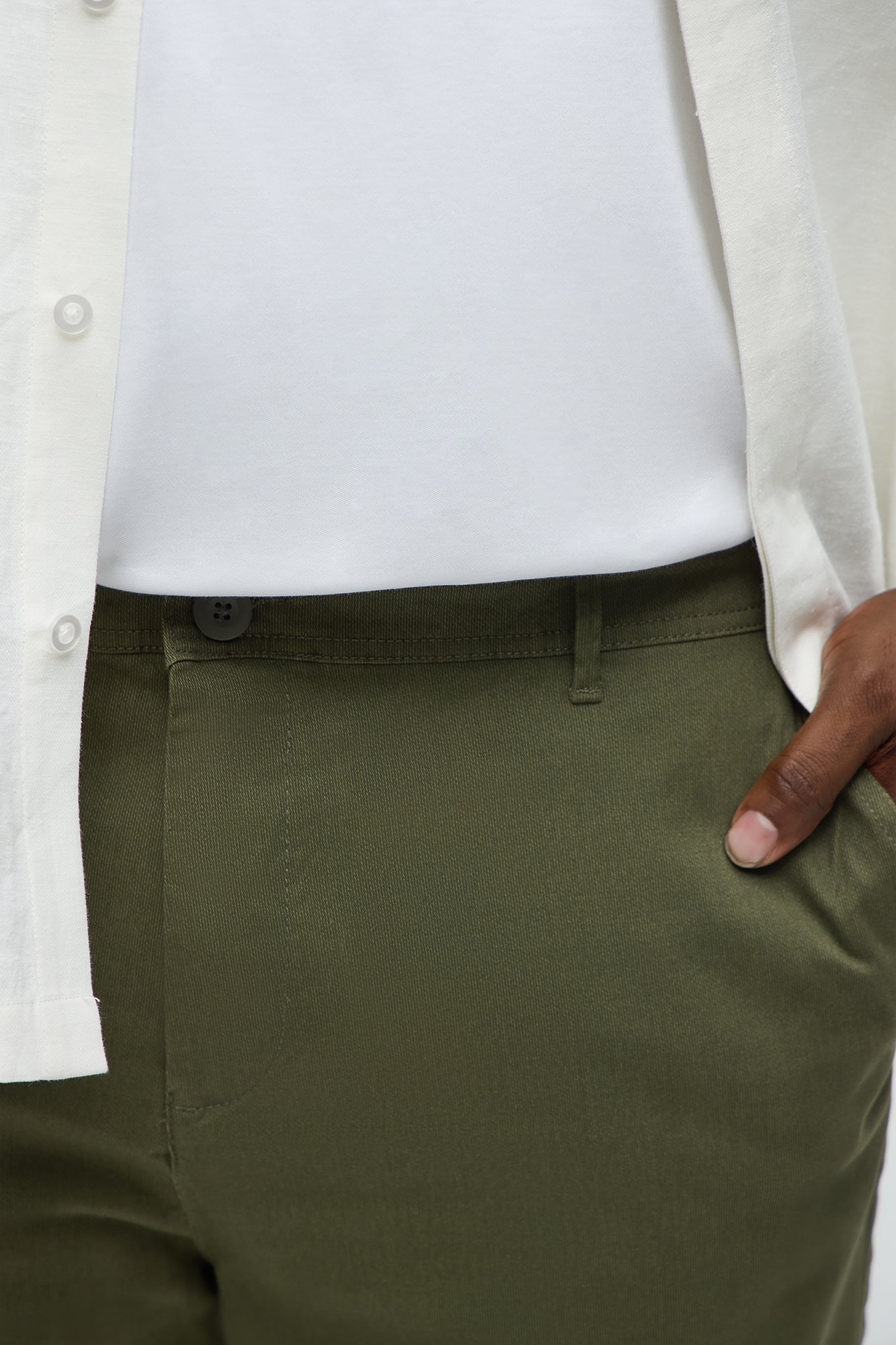 Zeke Straight Chino Pants - Olive - Image 8
