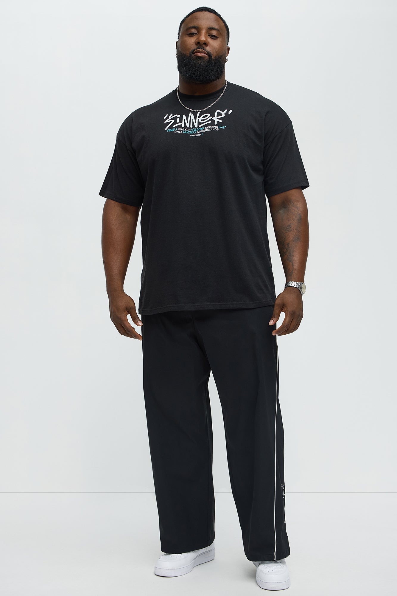 Sinners Walk In Darkness Short Sleeve Tee - Black - Image 6