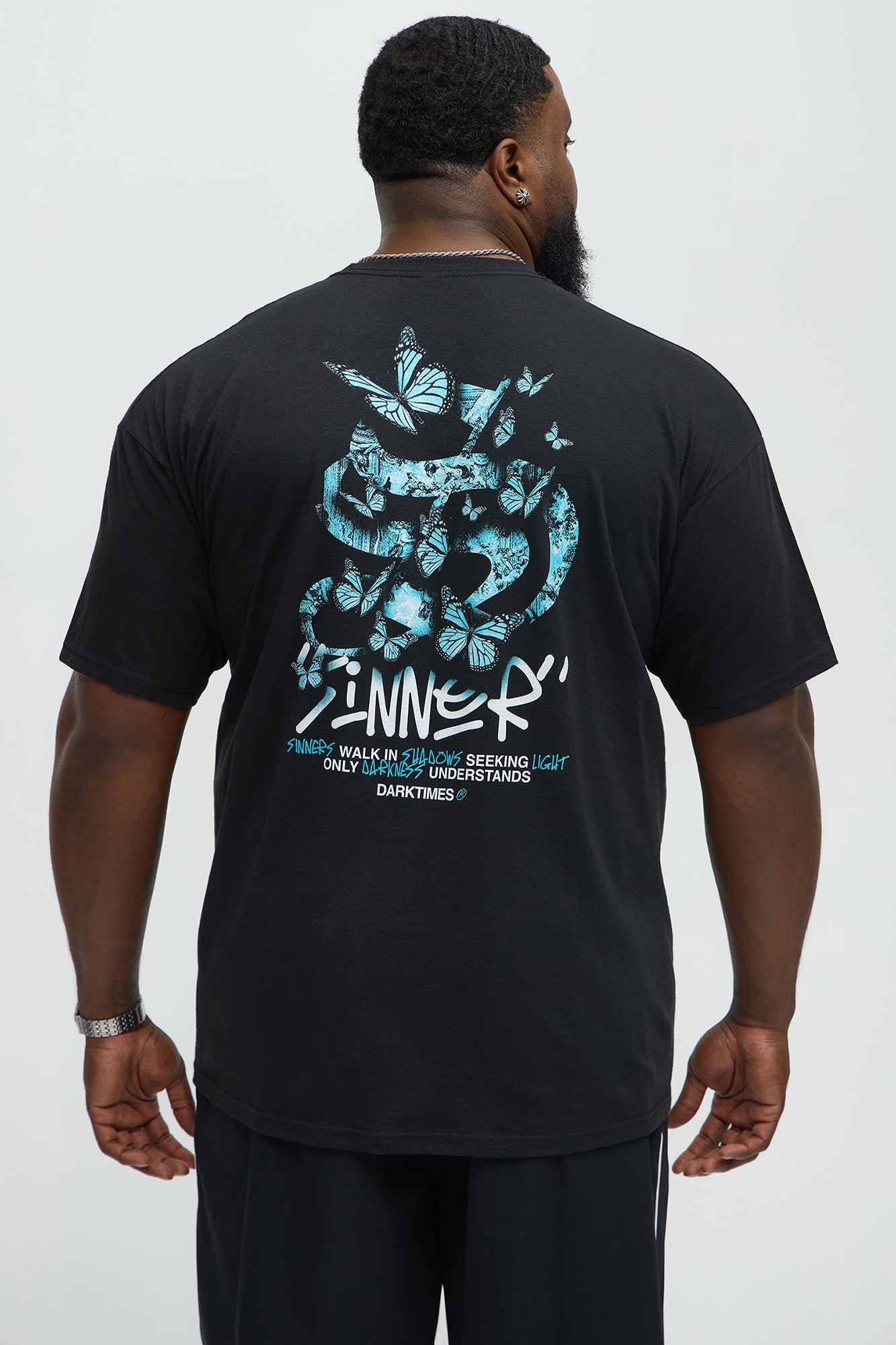 Sinners Walk In Darkness Short Sleeve Tee - Black - Image 7