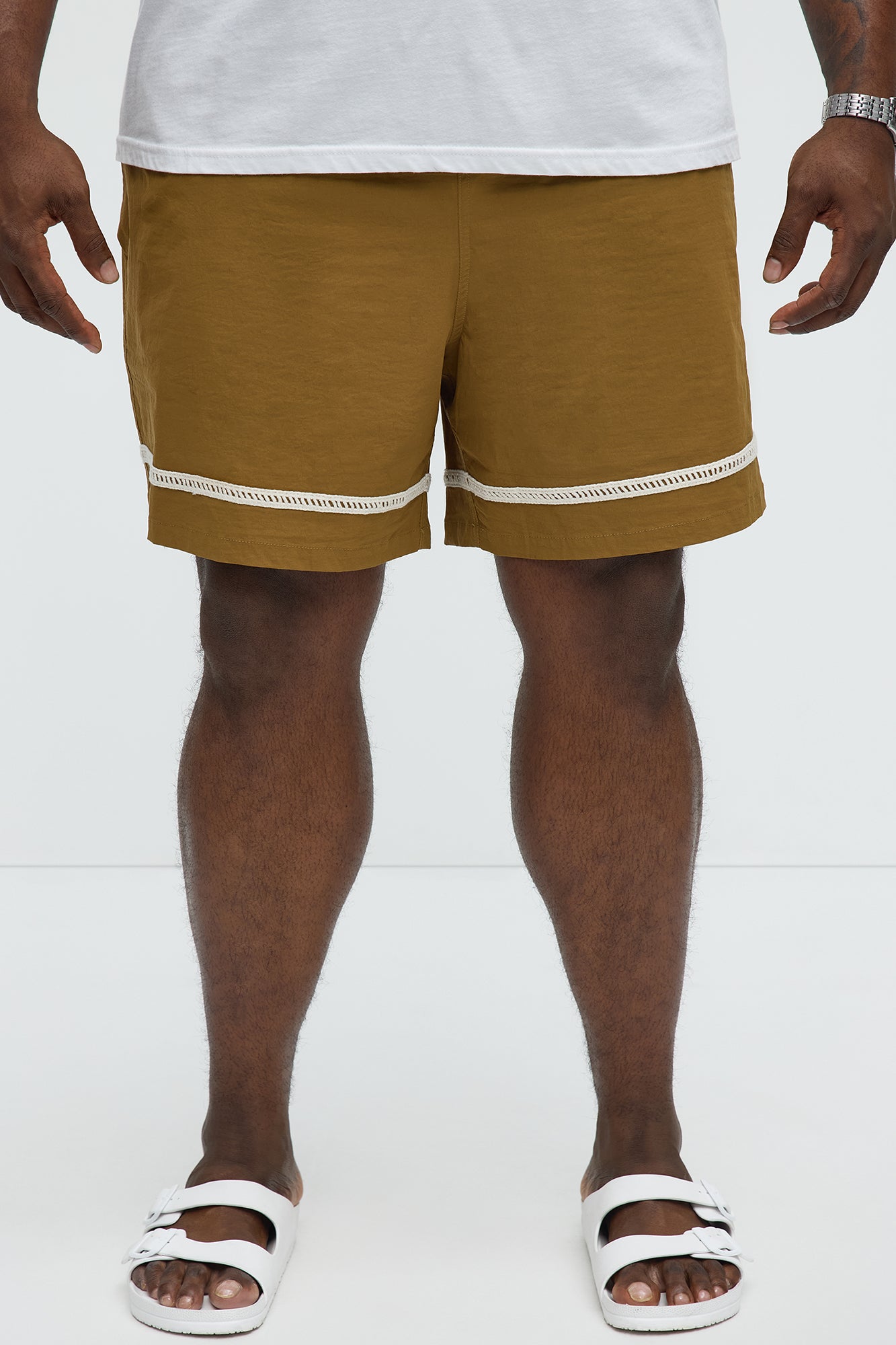 Coastal Applique Swim Classic Trunk - Brown - Image 4