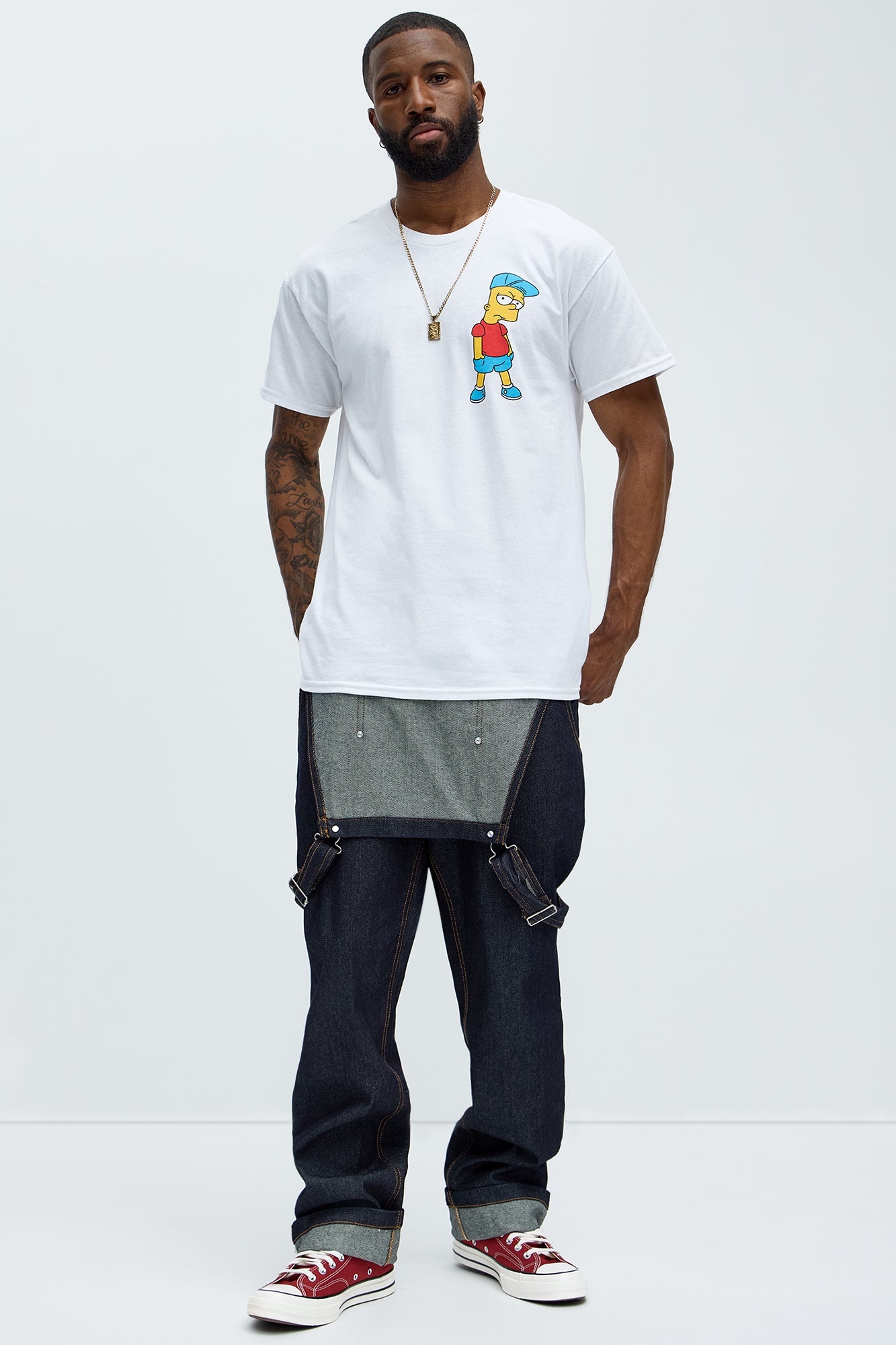 The Simpsons Bart Krusty Short Sleeve Tee - White - Image 3