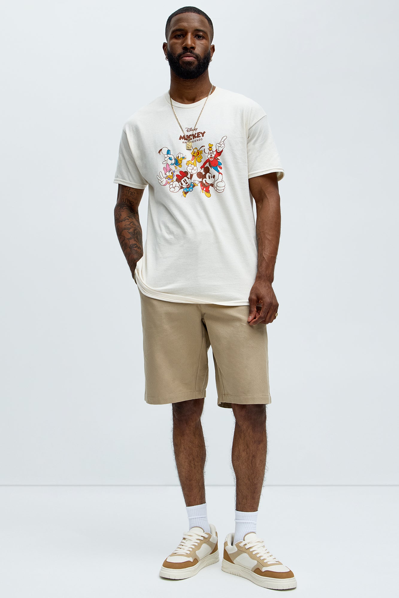 Disney Mickey And Friends Short Sleeve Tee - Natural - Image 3
