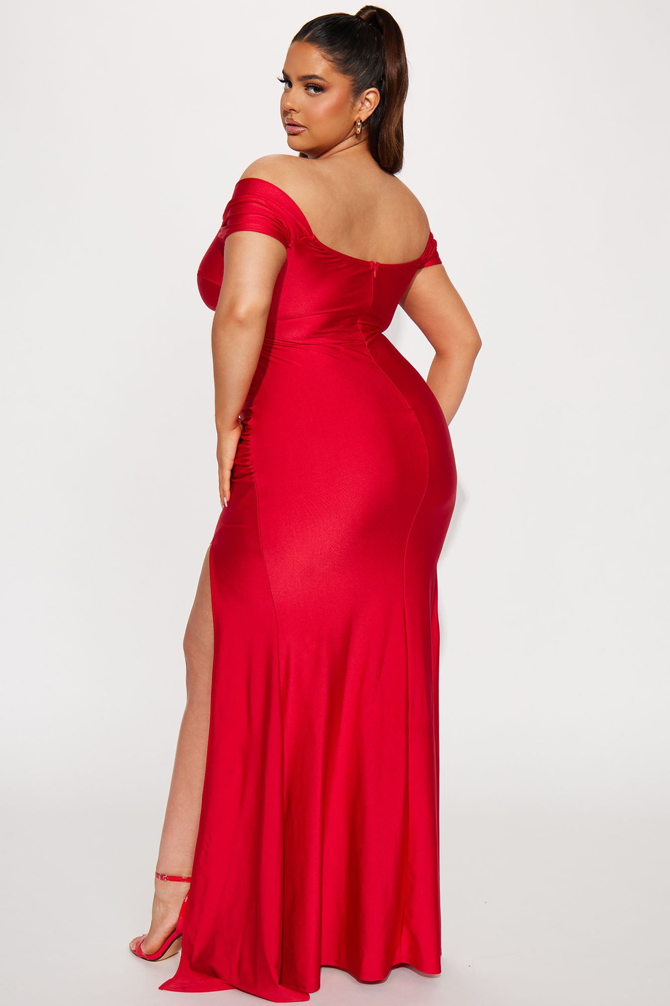 Romantic Nights Maxi Dress - Red - Image 6