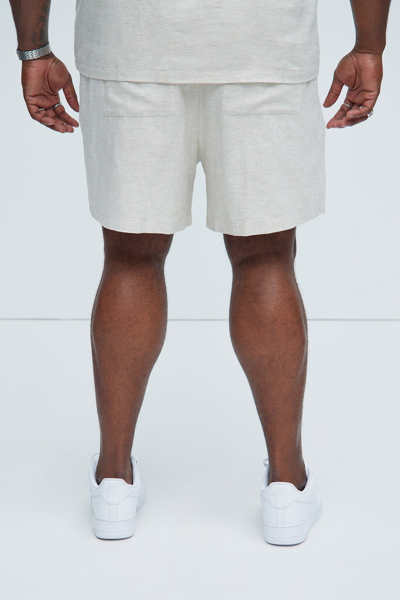 Bahamas Linen Shorts - Oatmeal - Image 7