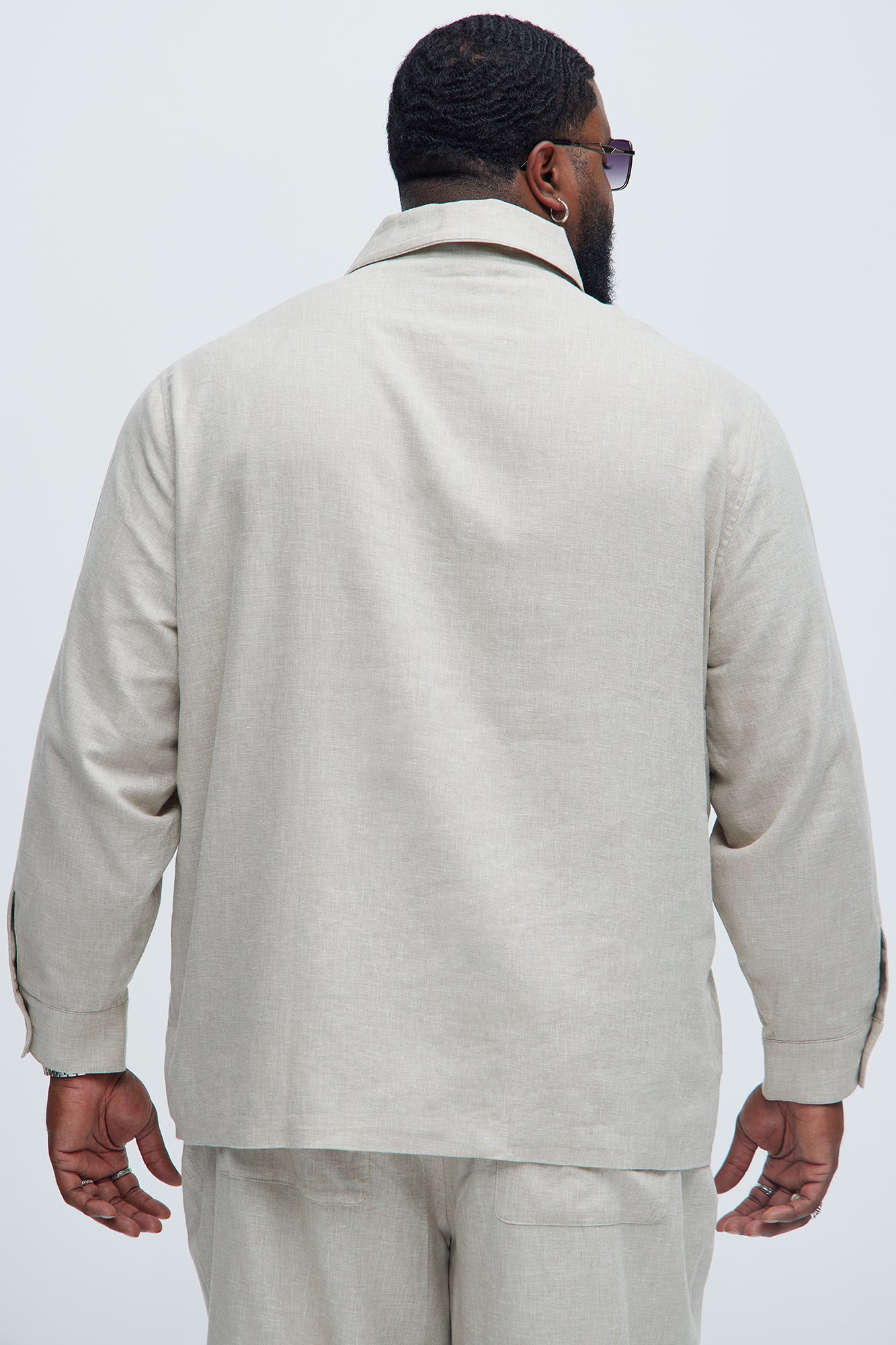 Bahamas Linen Chore Jacket - Stone - Image 8