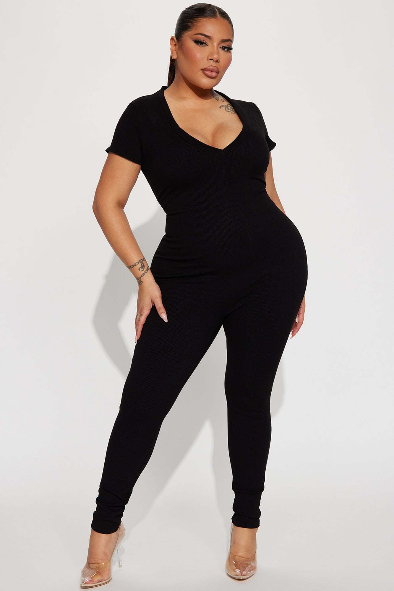 Everly Snatched Jumpsuit - Black - Image 4