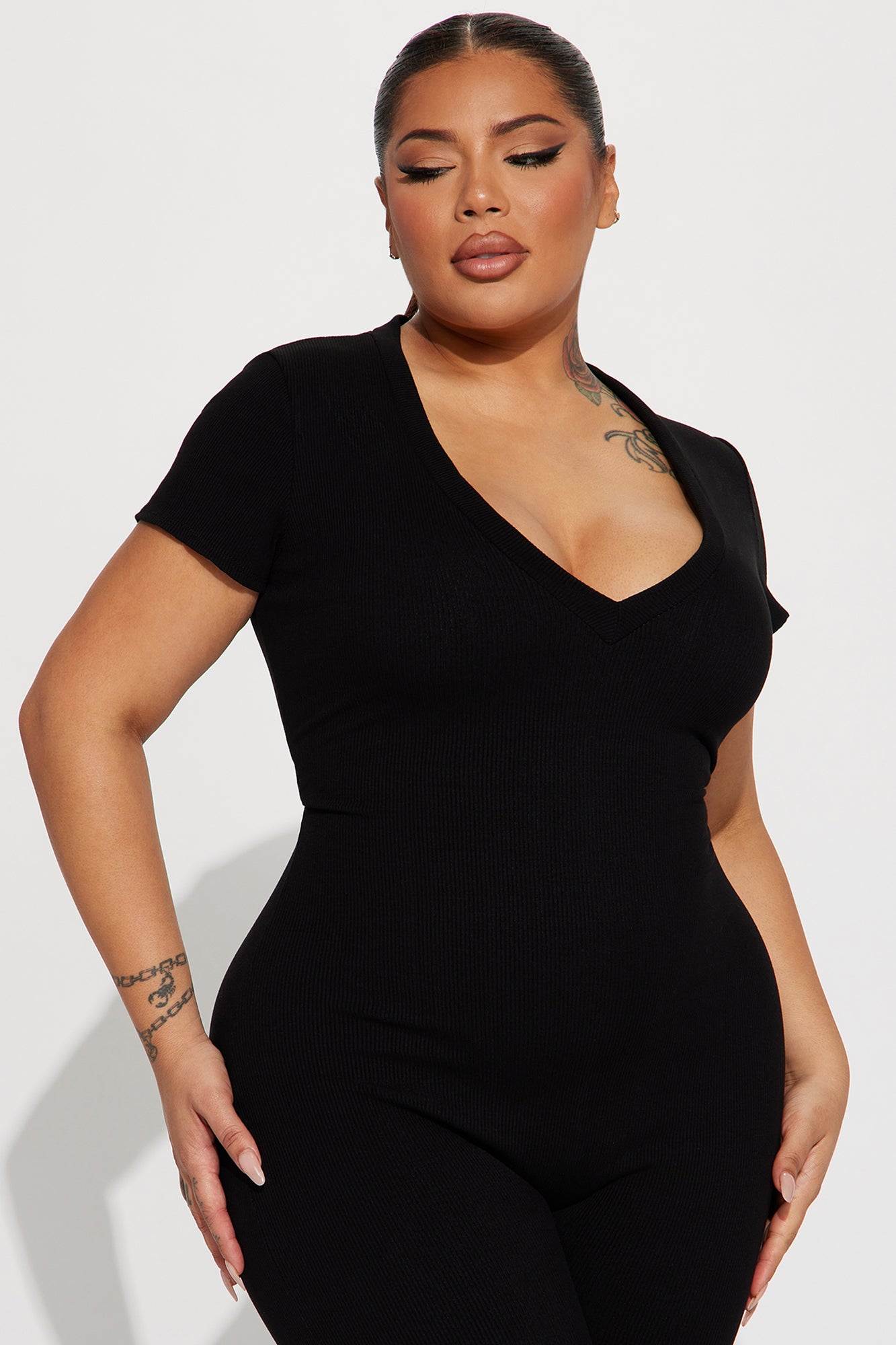 Everly Snatched Jumpsuit - Black - Image 5