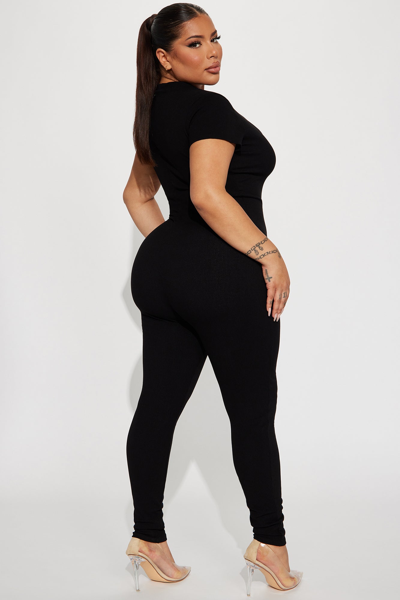 Everly Snatched Jumpsuit - Black - Image 6