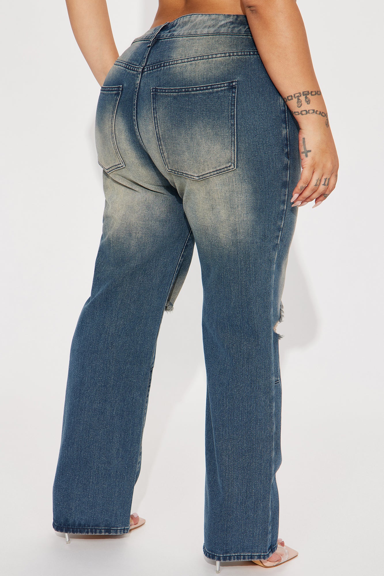 Afternoon Delight Baggy Jeans - Dark Wash - Image 6