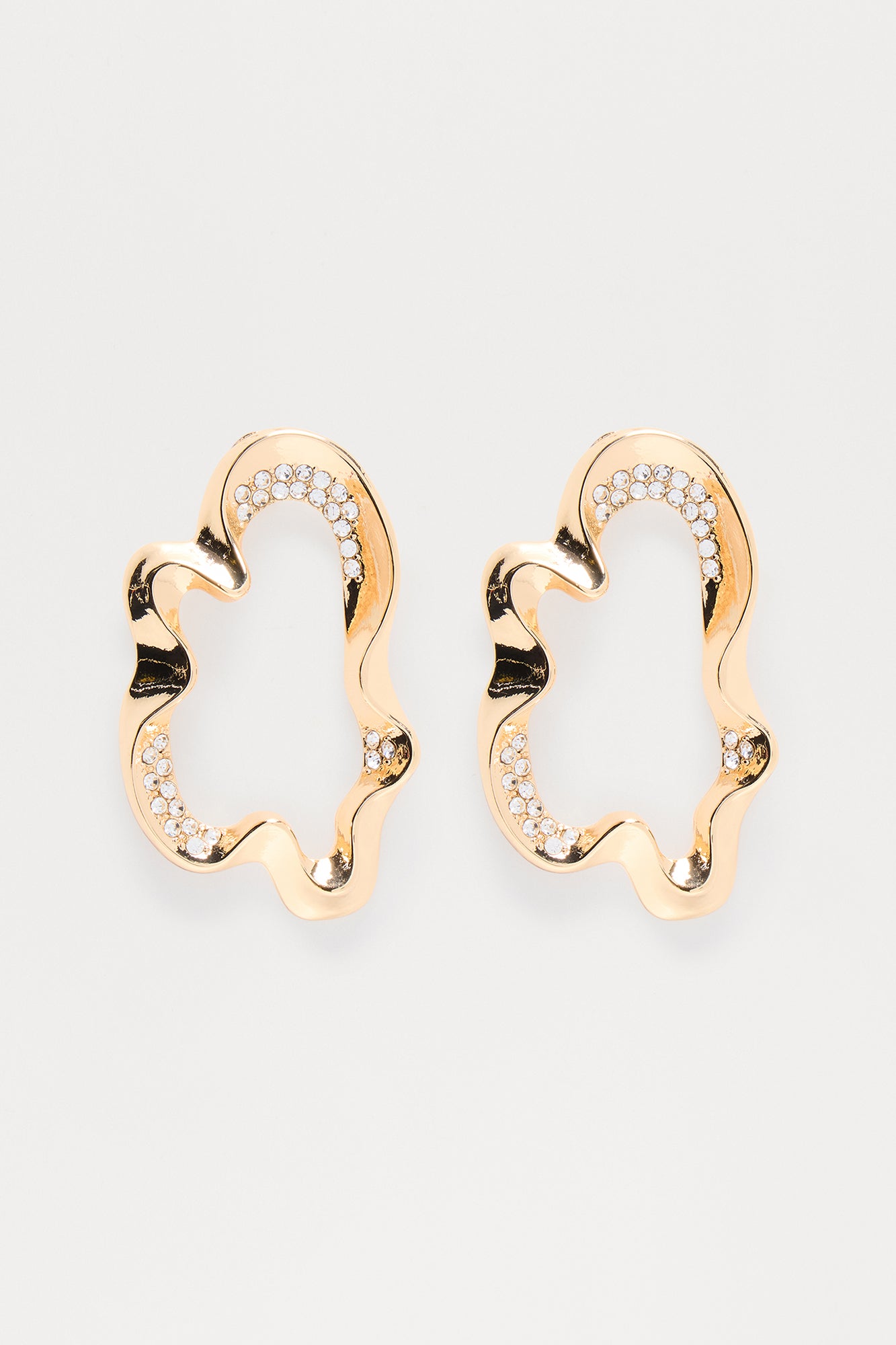 Moon Light Drop Earrings - Gold - Image 3
