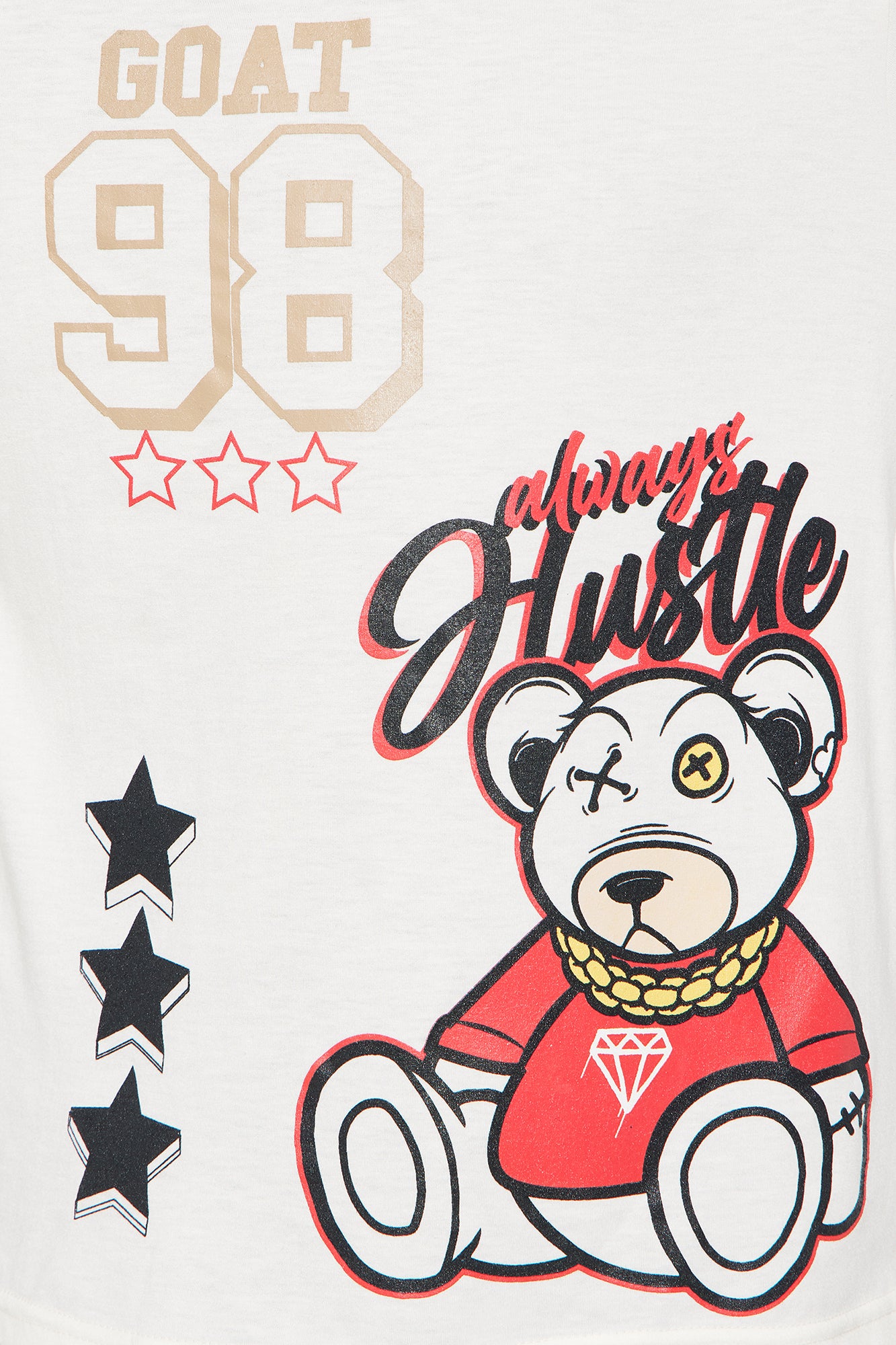 Mini Always Hustle Graphic Tee And Short Set - White/combo - Image 3