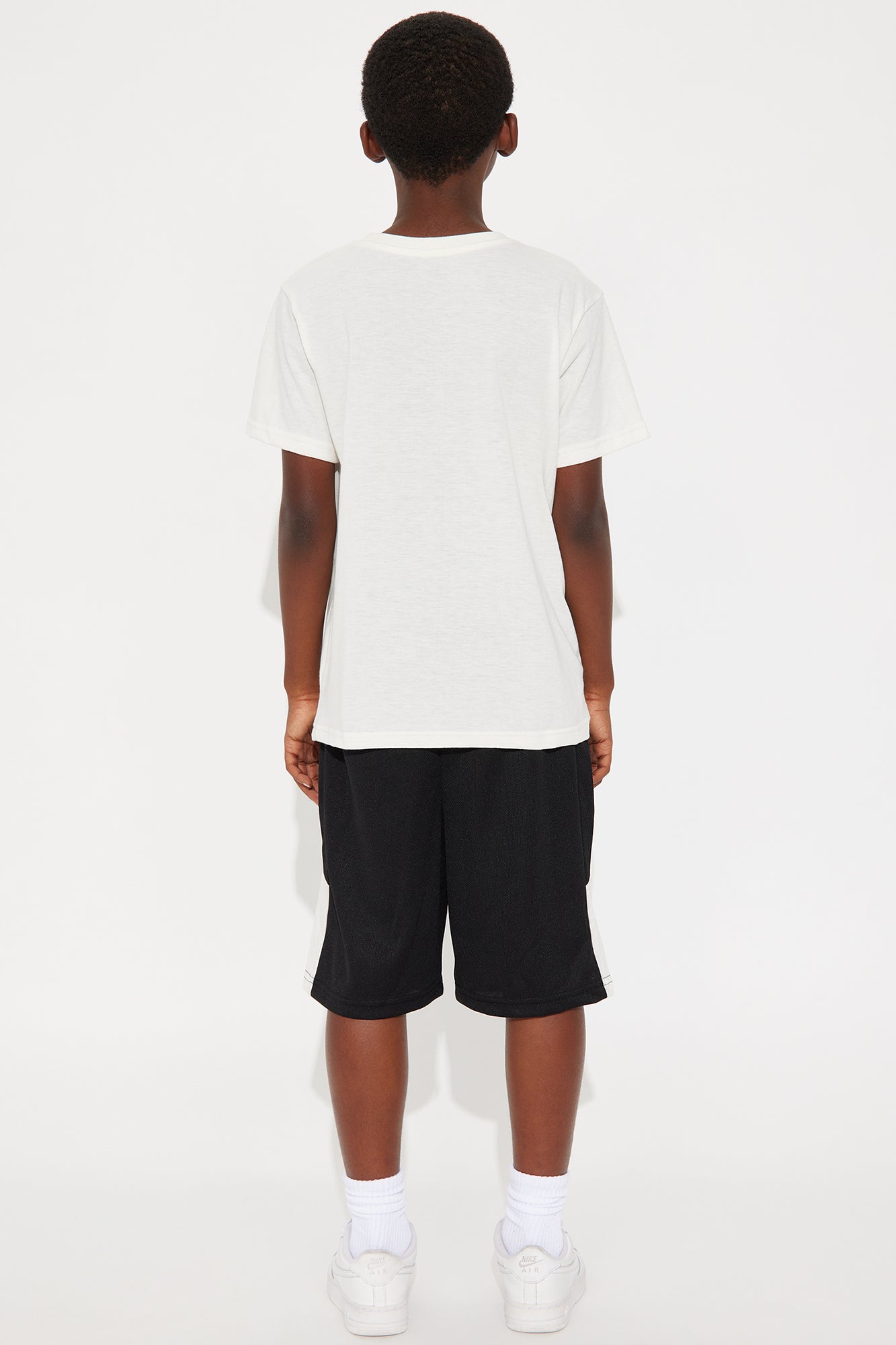Mini Always Hustle Graphic Tee And Short Set - White/combo - Image 4