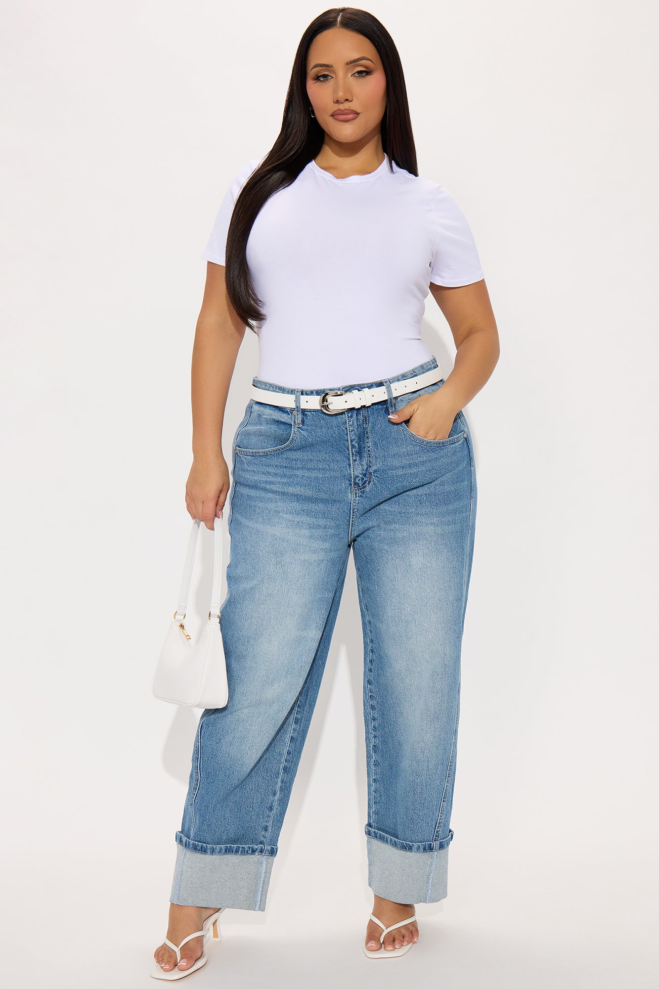Cambria Short Sleeve Bodysuit - White - Image 6