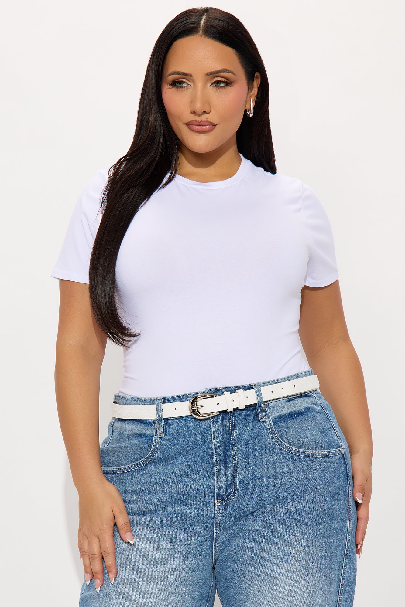 Cambria Short Sleeve Bodysuit - White - Image 7