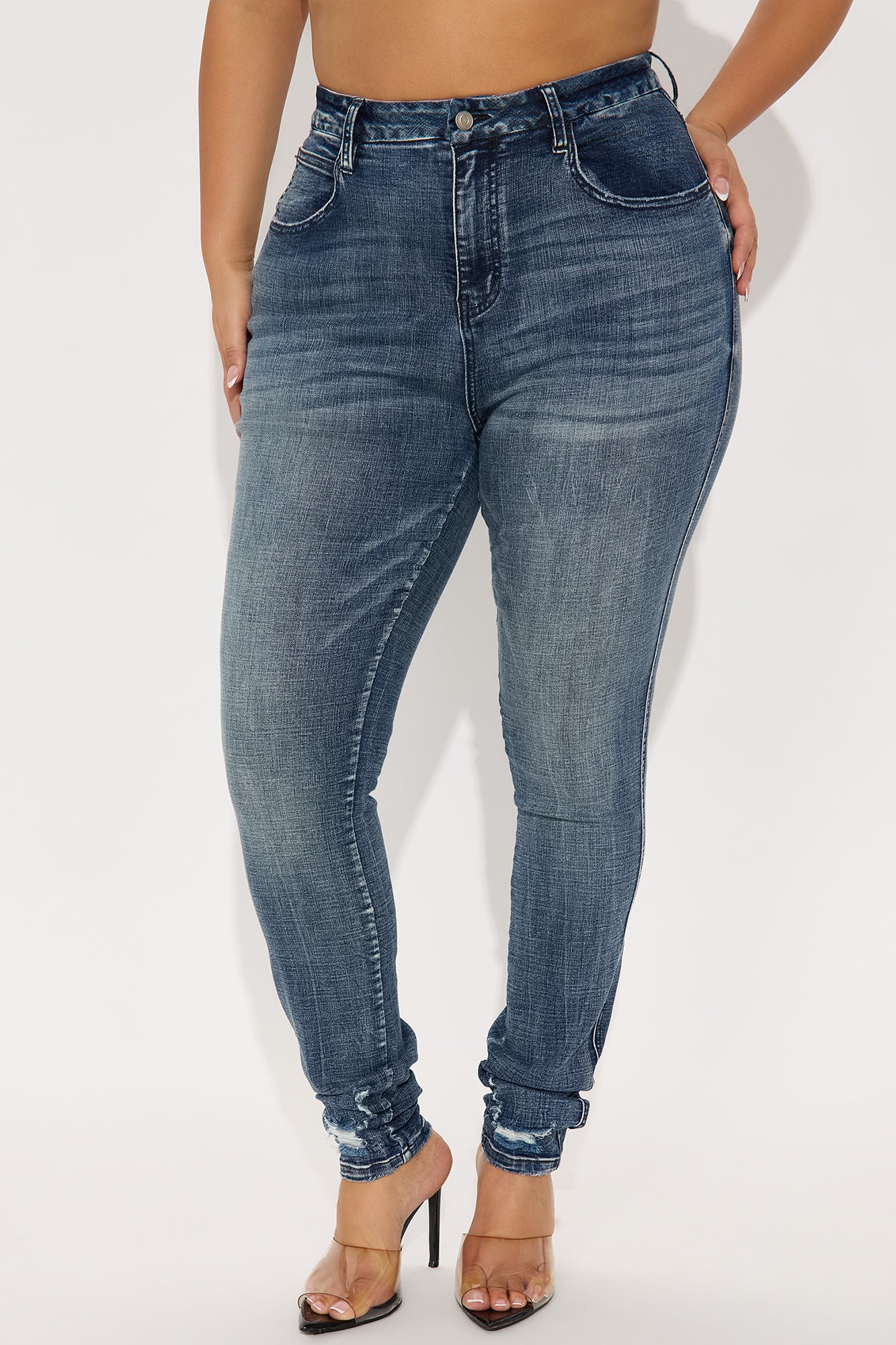 Tall Long Story Short Sculpting Stretch Skinny Jeans - Medium Wash - Image 5