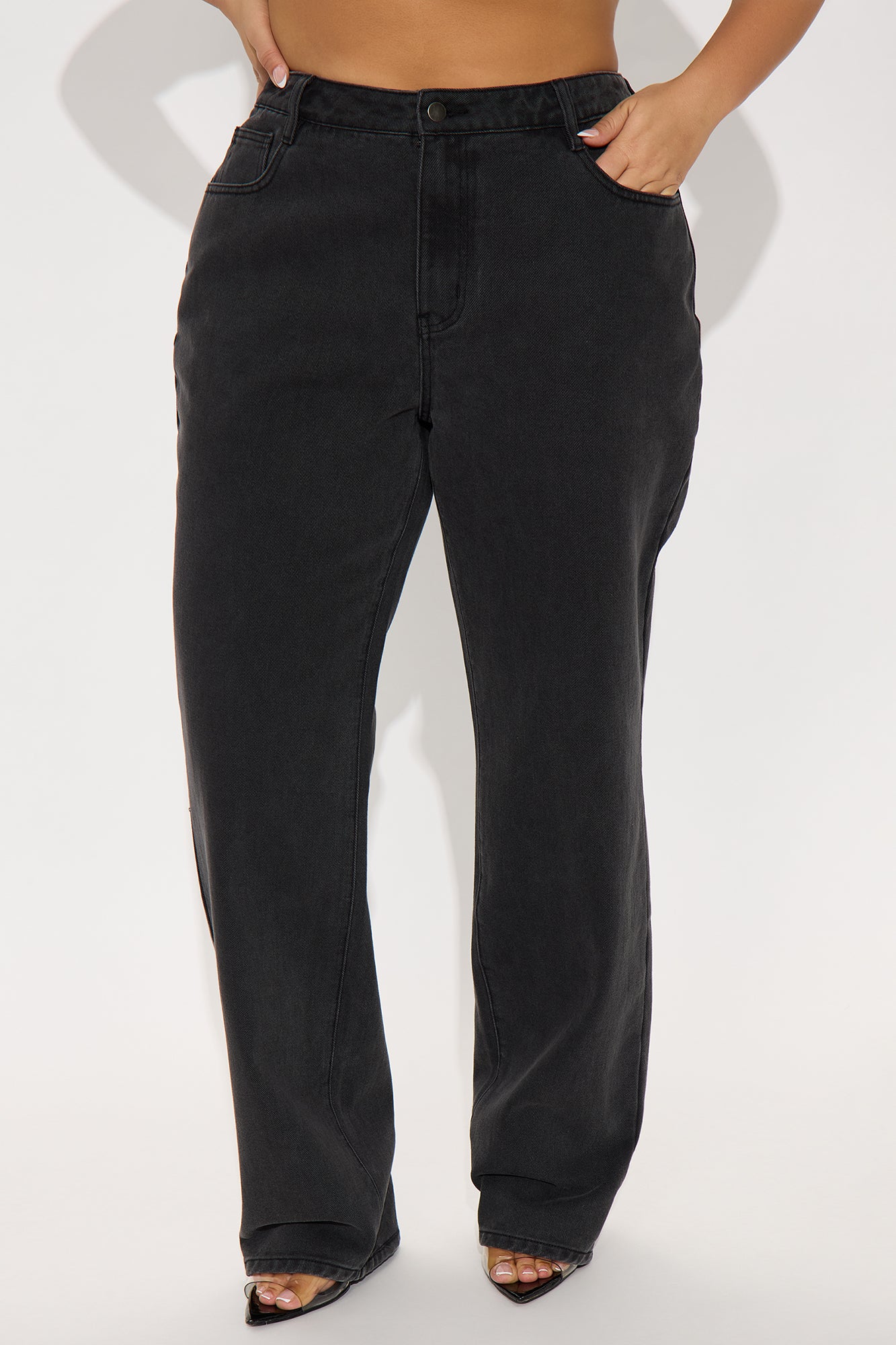Tall Get It Straight Slouch Fit Jeans - Black - Image 13