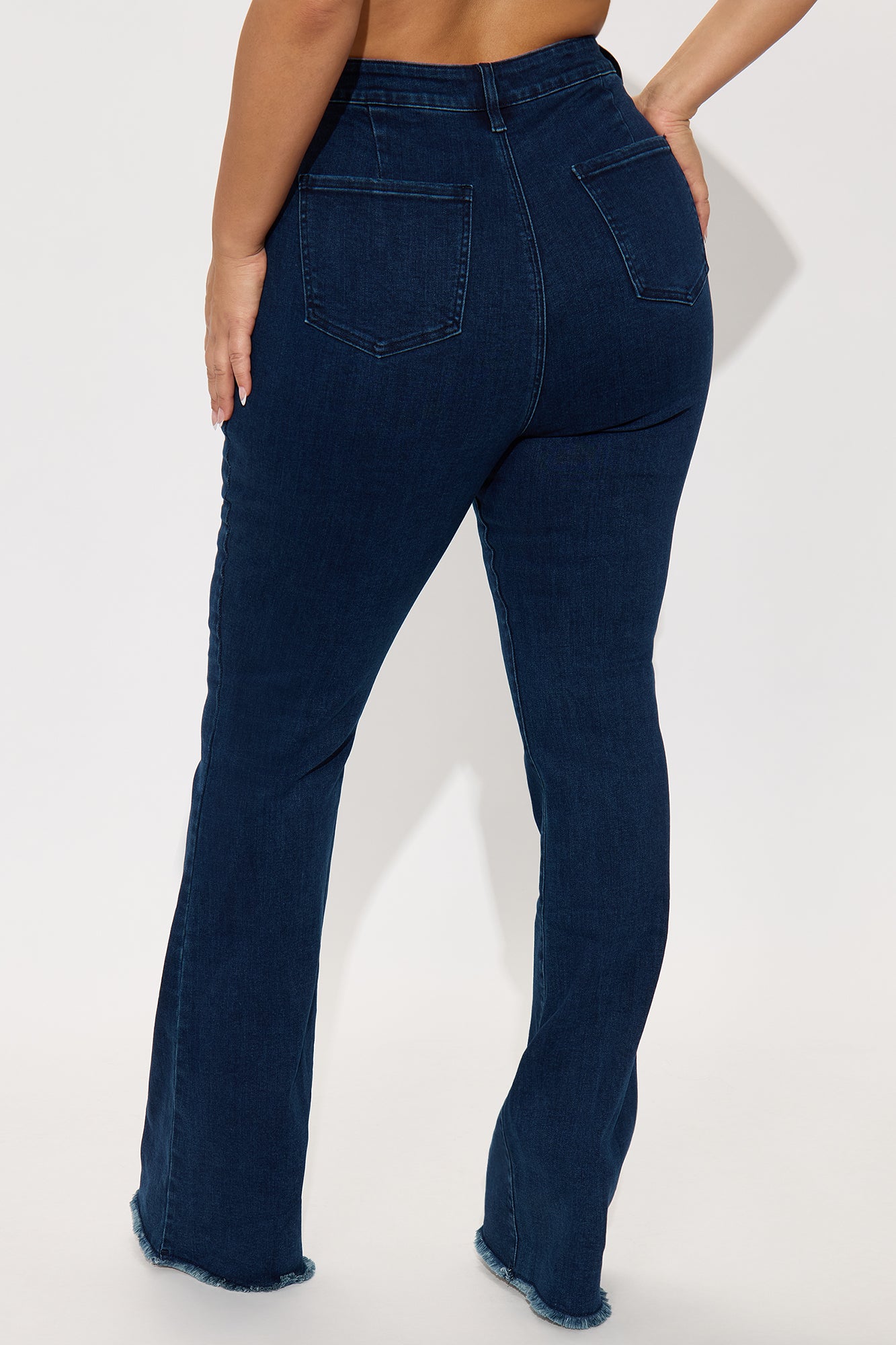 Tall 15 Minutes Of Fame High Waisted Flare Jeans - Acid Wash Denim - Image 6