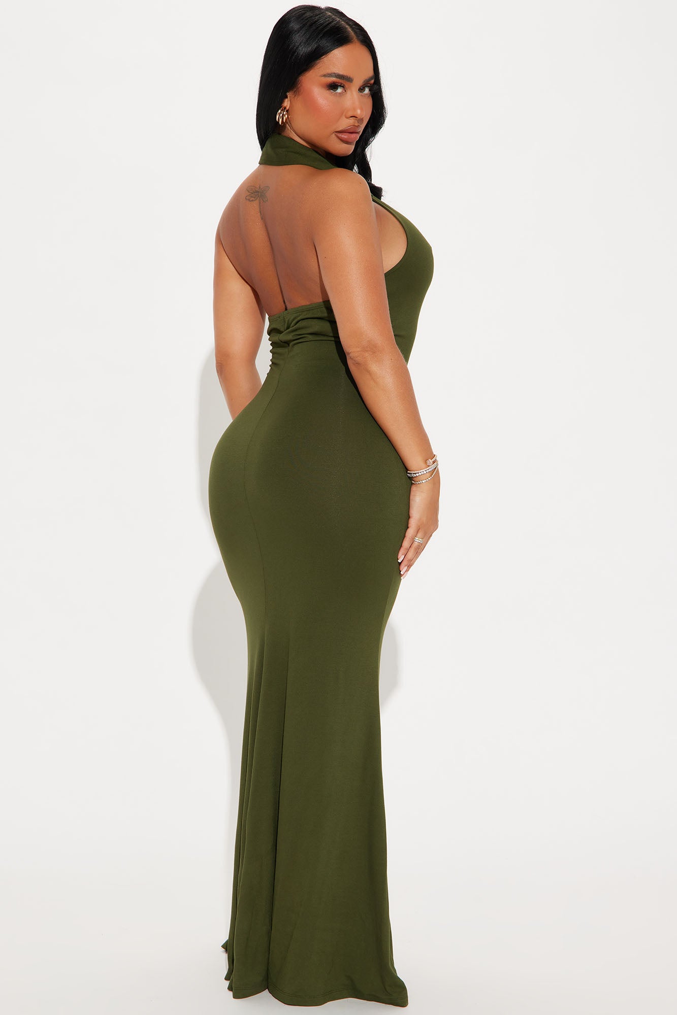 You Better Maxi Dress - Olive - Image 3