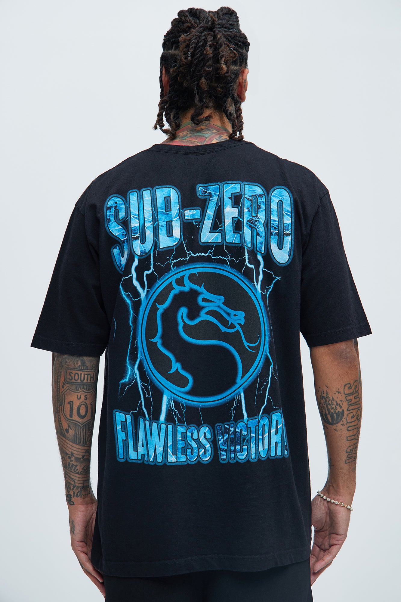 Sub-Zero Flawless Victory Oversized Short Sleeve Tee - Black - Image 4
