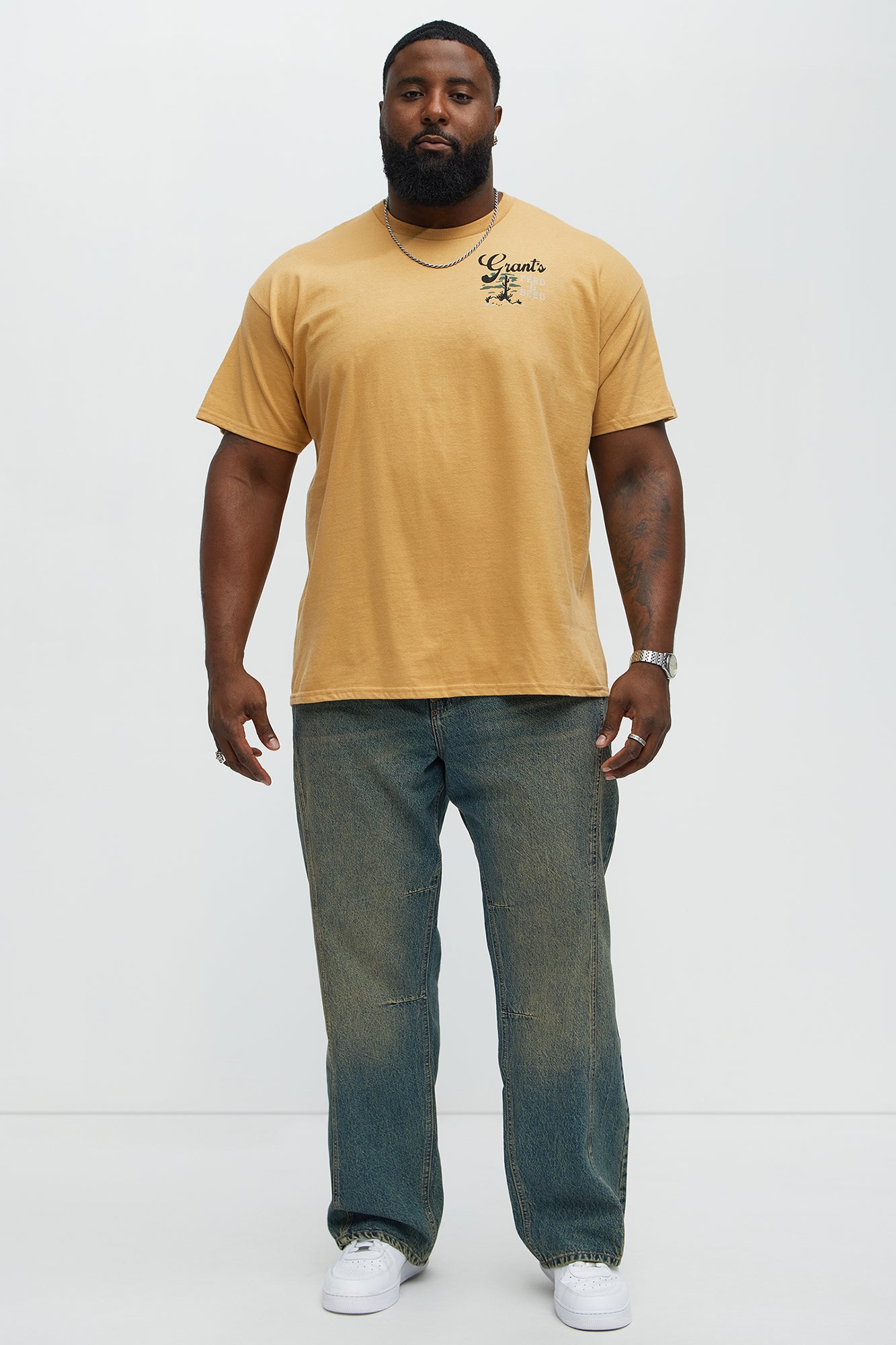 Grant's Feed & Seed Short Sleeve Tee - Gold - Image 6