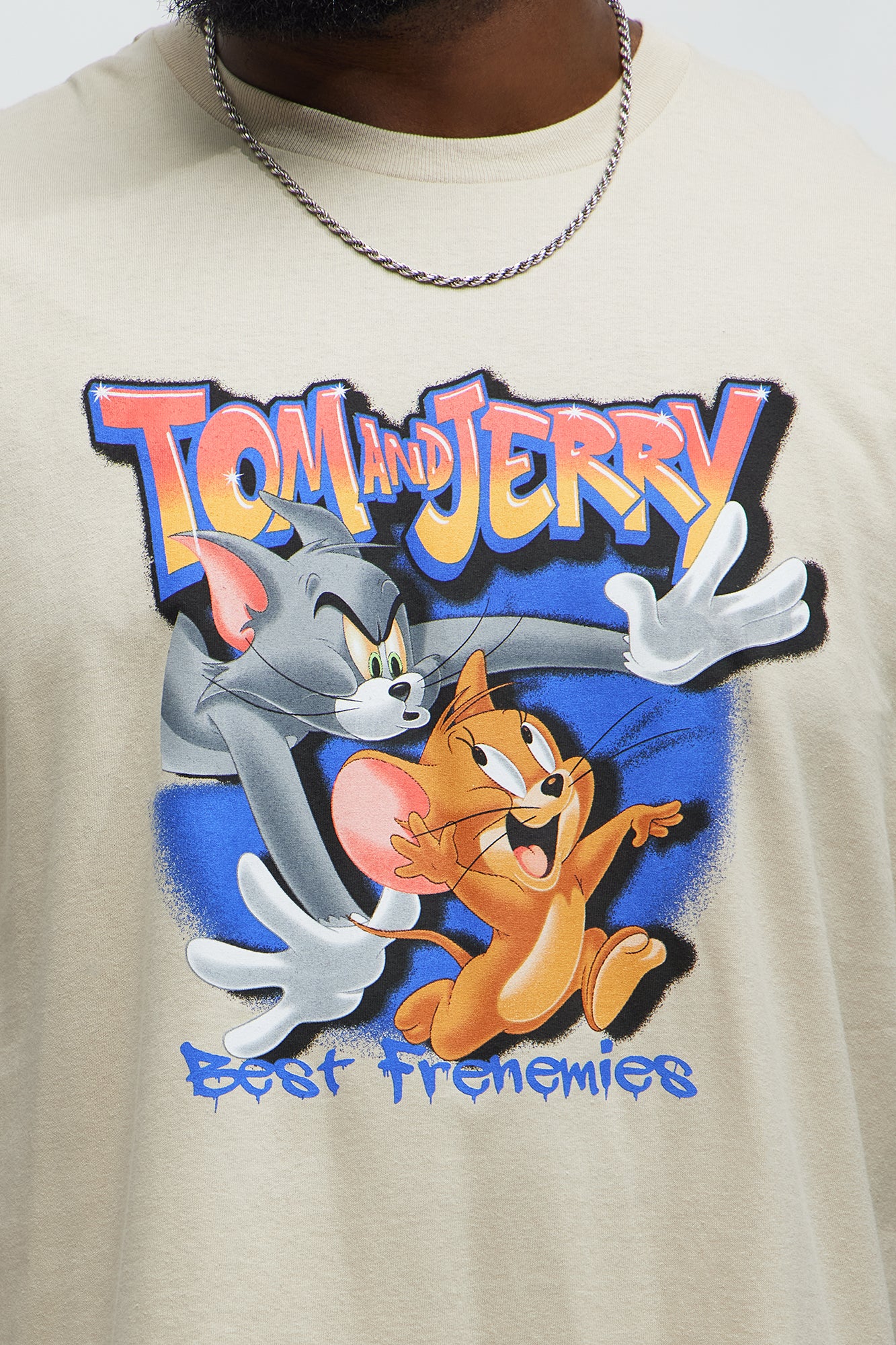 Tom And Jerry ″Best Friends″ Short Sleeve Tee - Sand - Image 6