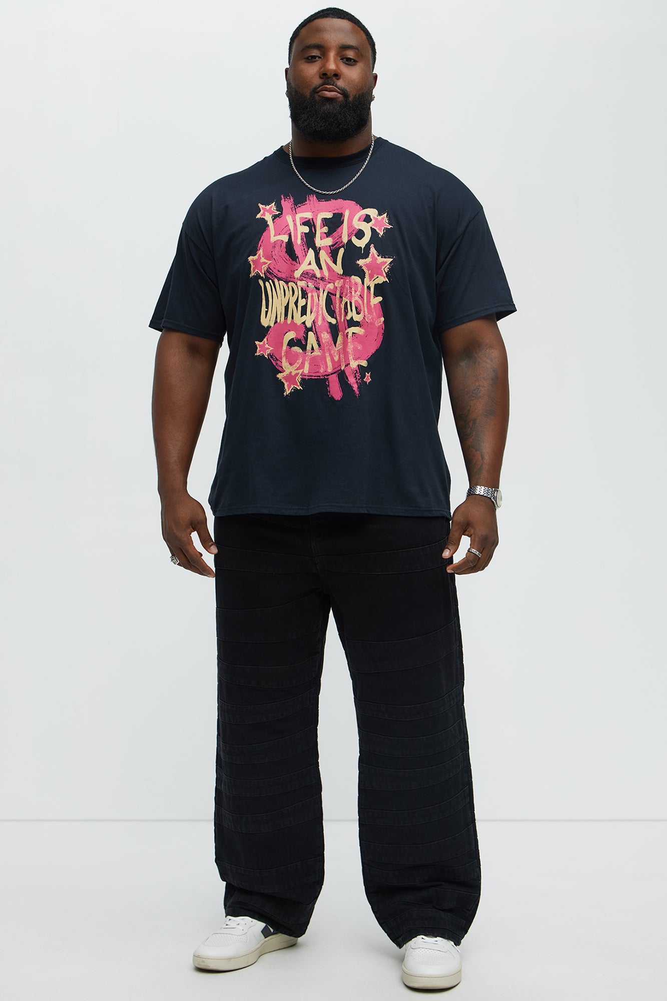 Money Talks A Big Game Short Sleeve Tee - Black - Image 6