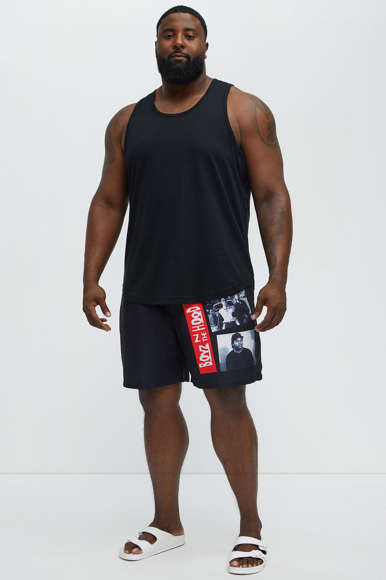 Boyz N' The Hood Swim Trunk - Black - Image 6