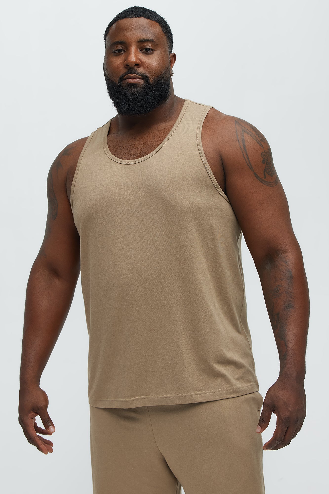 Essential Modal Lounge Tank - Taupe - Image 4