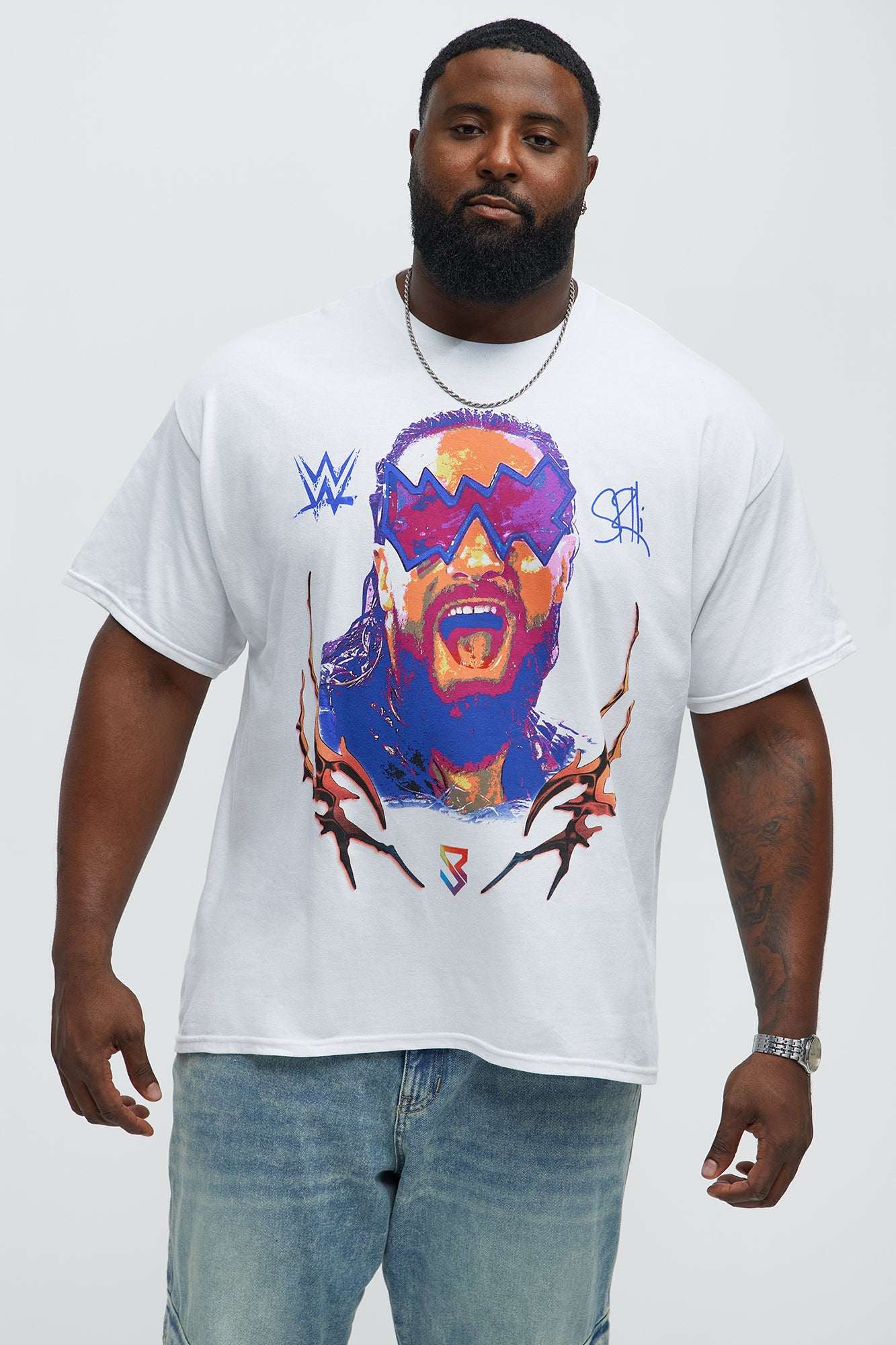 WWE Seth Freaking Rollins Short Sleeve Tee - White - Image 5
