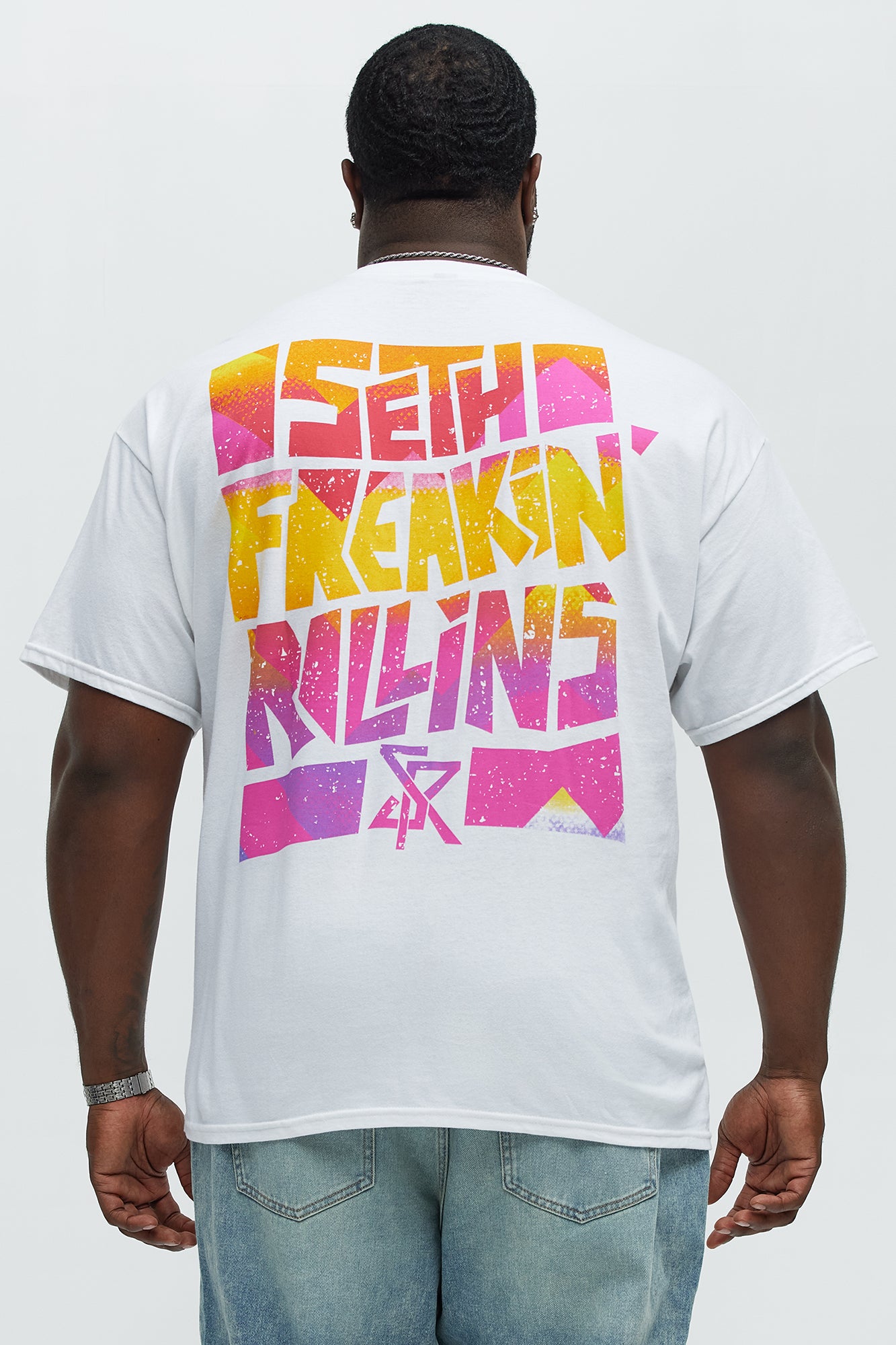 WWE Seth Freaking Rollins Short Sleeve Tee - White - Image 7