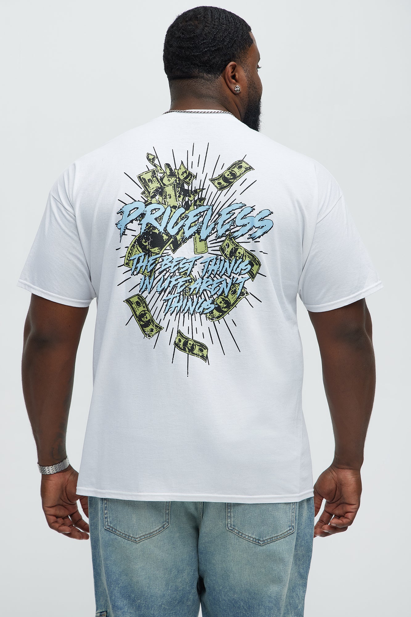 Life Is Priceless Short Sleeve Tee - White - Image 8