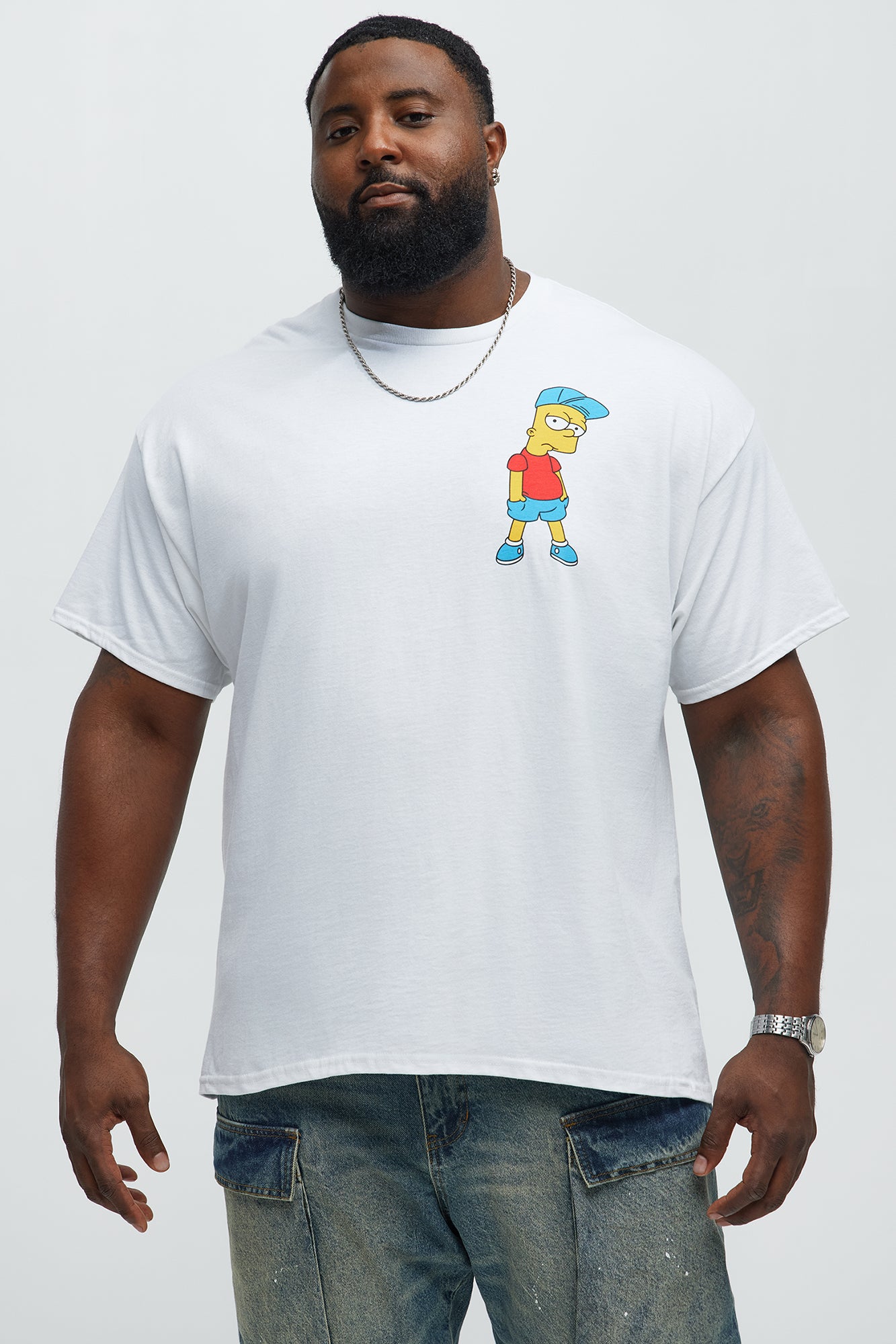 The Simpsons Bart Krusty Short Sleeve Tee - White - Image 5