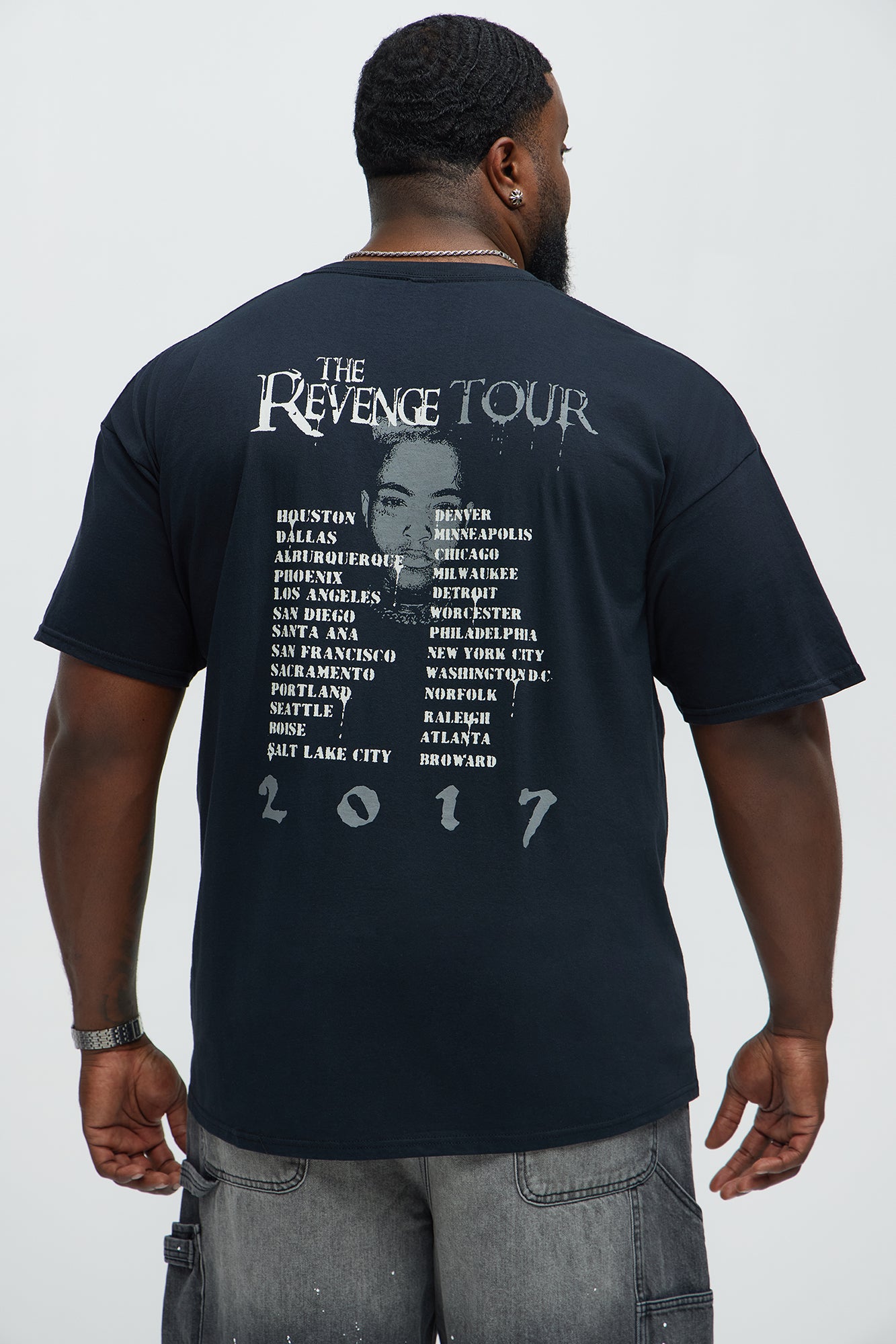 Xxxtentacion The Revenge Tour Short Sleeve Tee - Black - Image 7