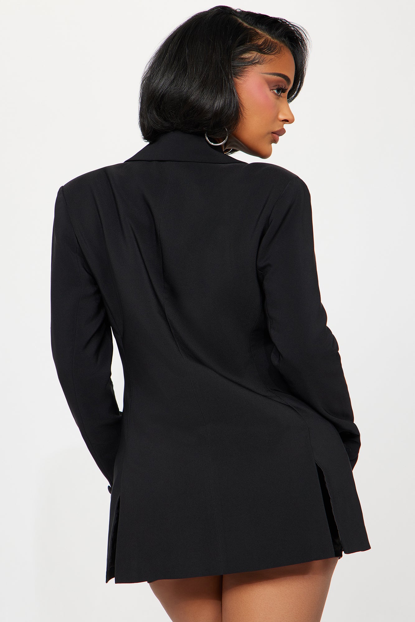 Always Watching Oversized Blazer - Black/White - Image 3