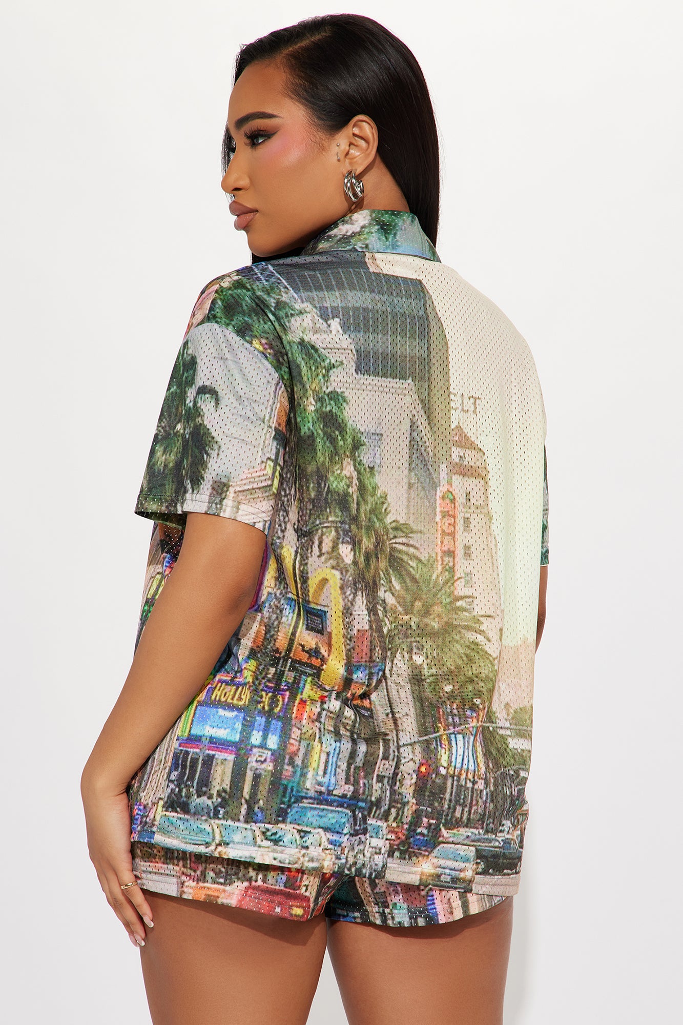Hollywood Mesh Short Set - Multi Color - Image 3