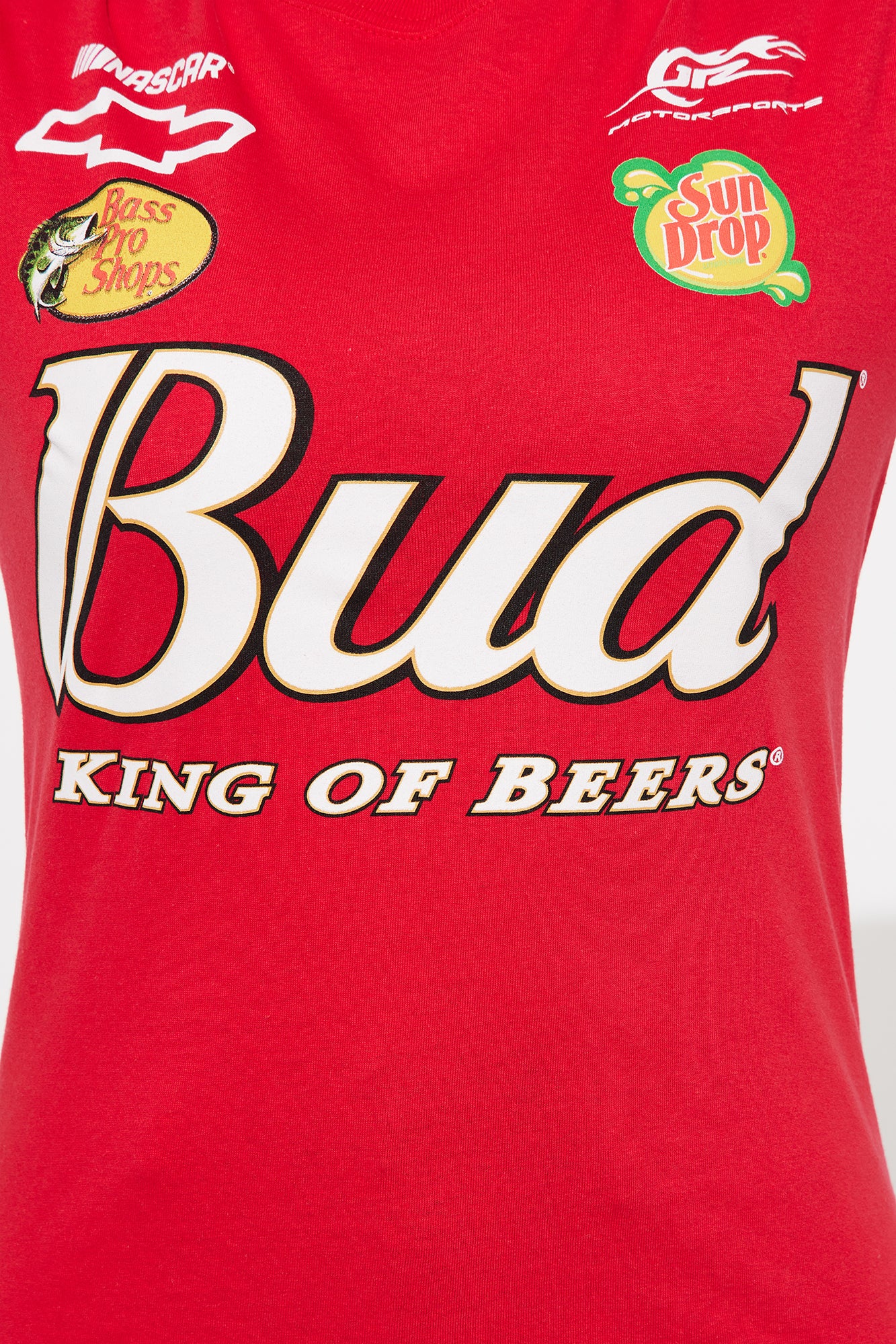 Budweiser King Of Beers Oversized Tee - Red - Image 3