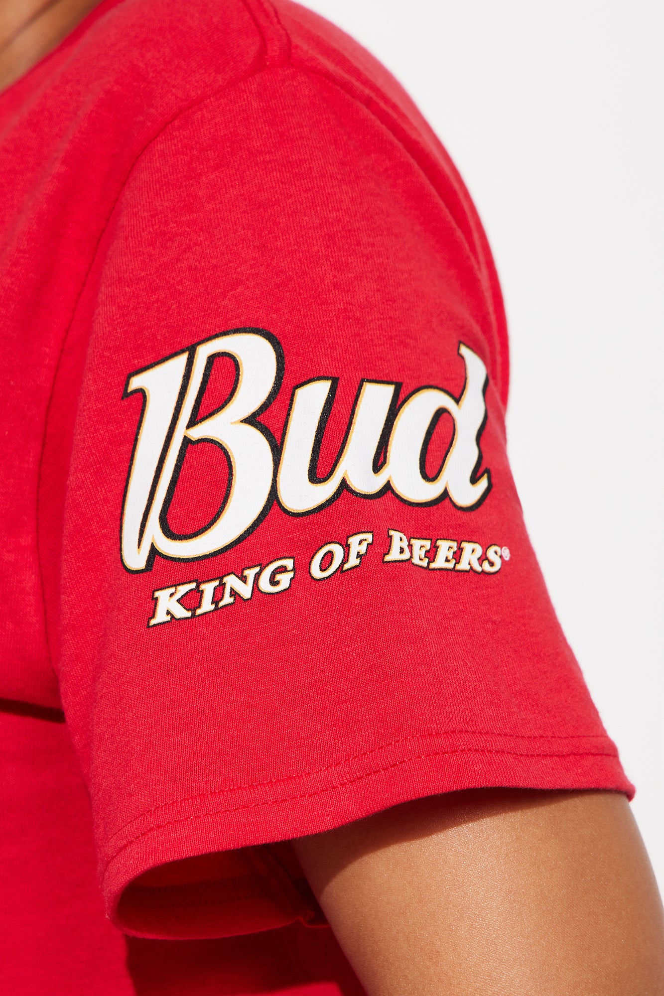 Budweiser King Of Beers Oversized Tee - Red - Image 4