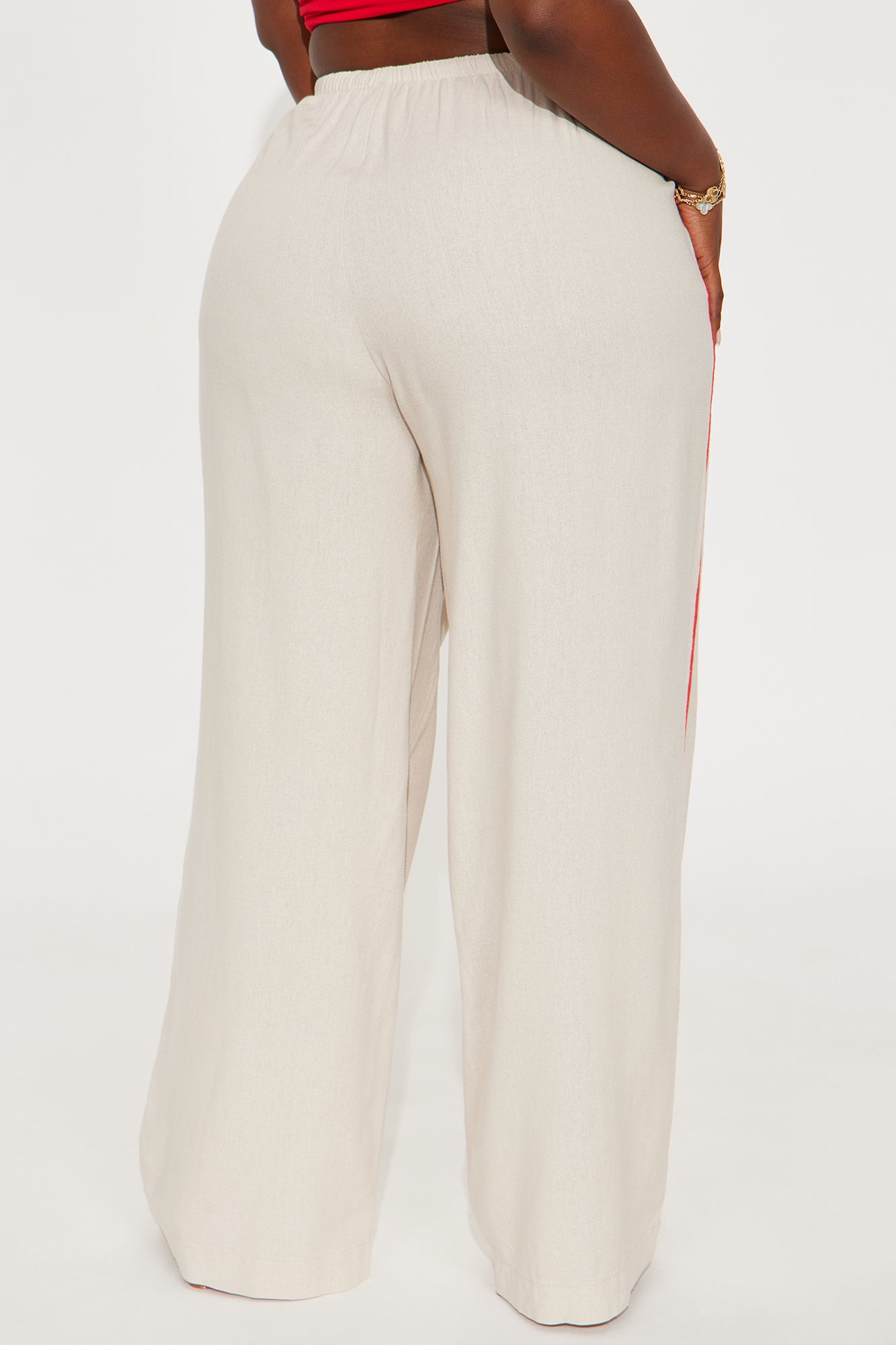 A Flight Away Wide Leg Linen Pant - Natural - Image 6
