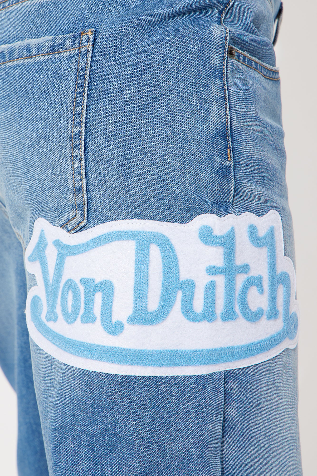 Von Dutch Boxer Straight Leg Jeans - Medium Wash - Image 6