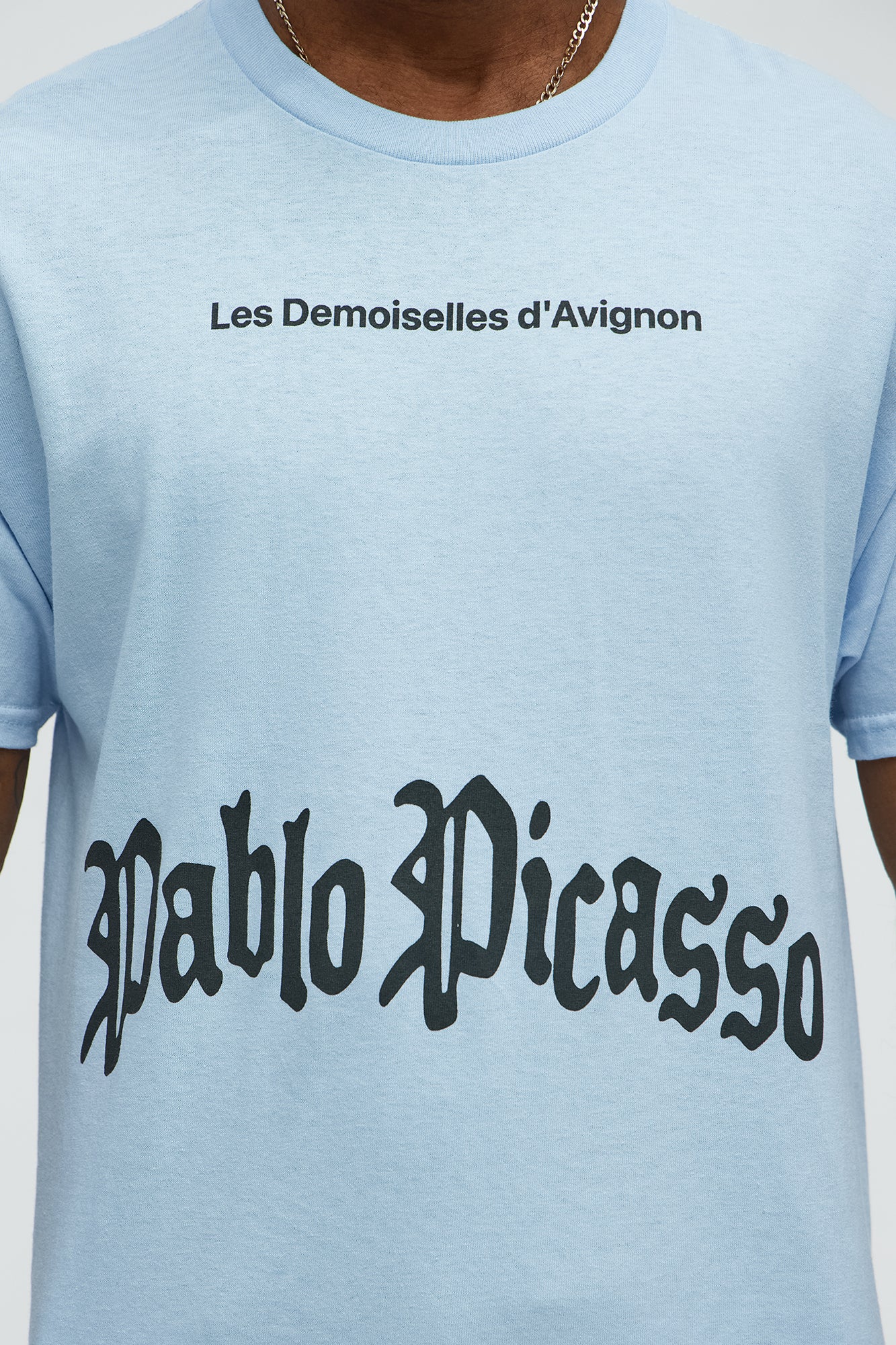 Picasso In Paris Short Sleeve Tee - Light Blue - Image 4