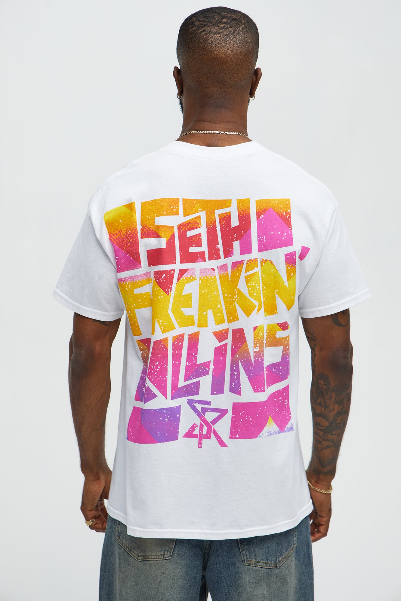 WWE Seth Freaking Rollins Short Sleeve Tee - White - Image 3