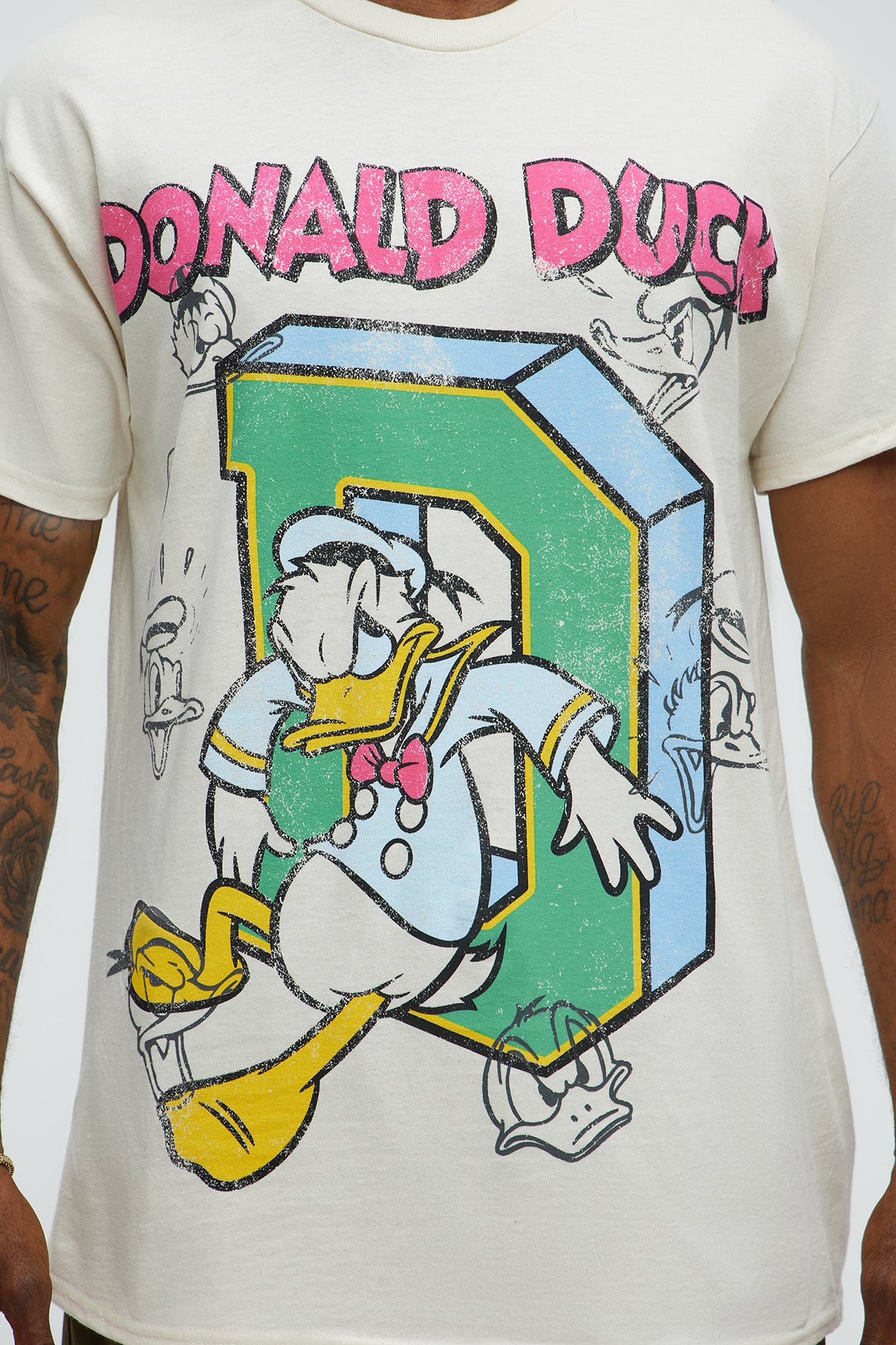 Disney Donald Duck Expressions Short Sleeve Tee - Natural - Image 3